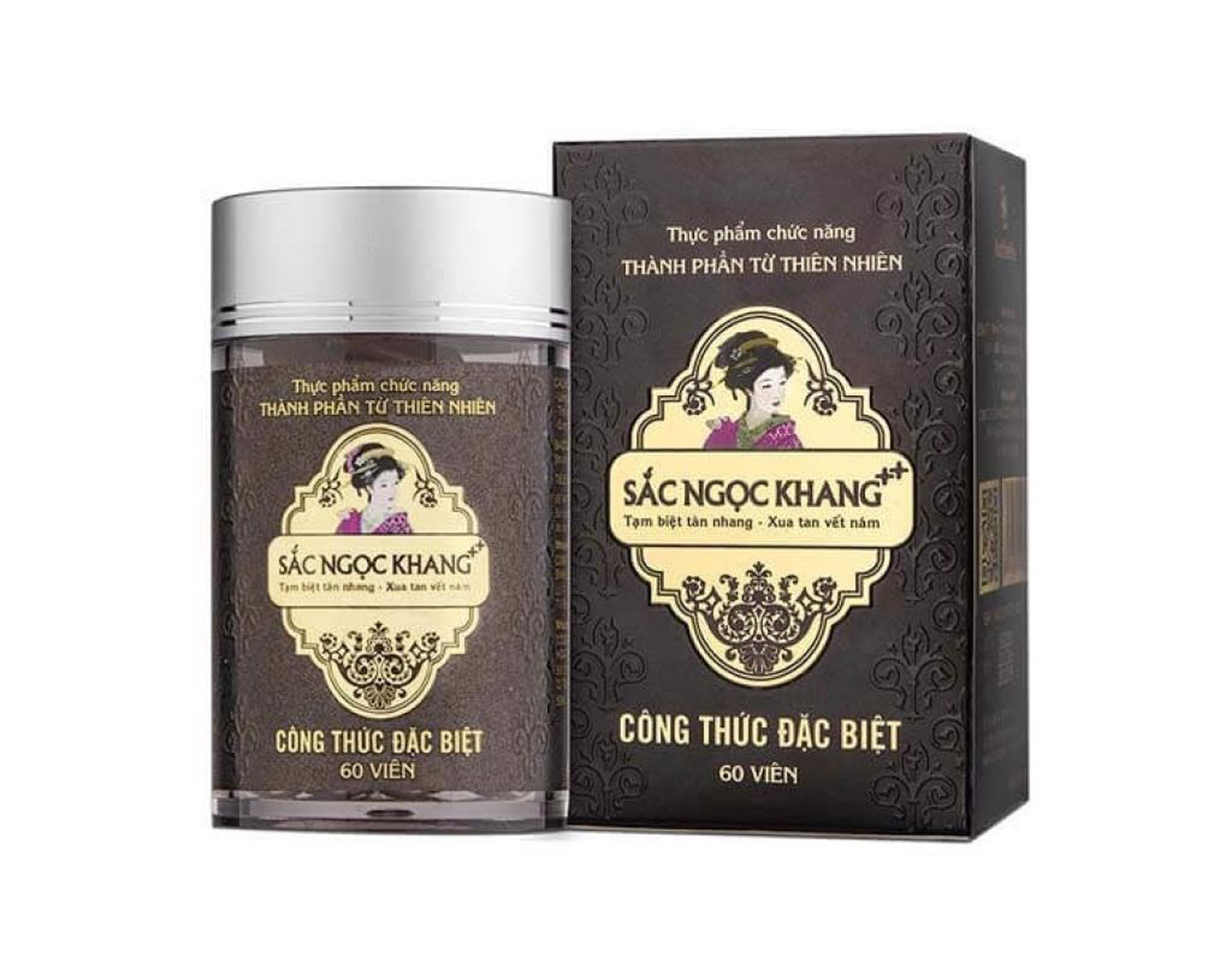 Sắc Ngọc Khang++ hạn chế lão hóa, giảm nám hộp 60 viên