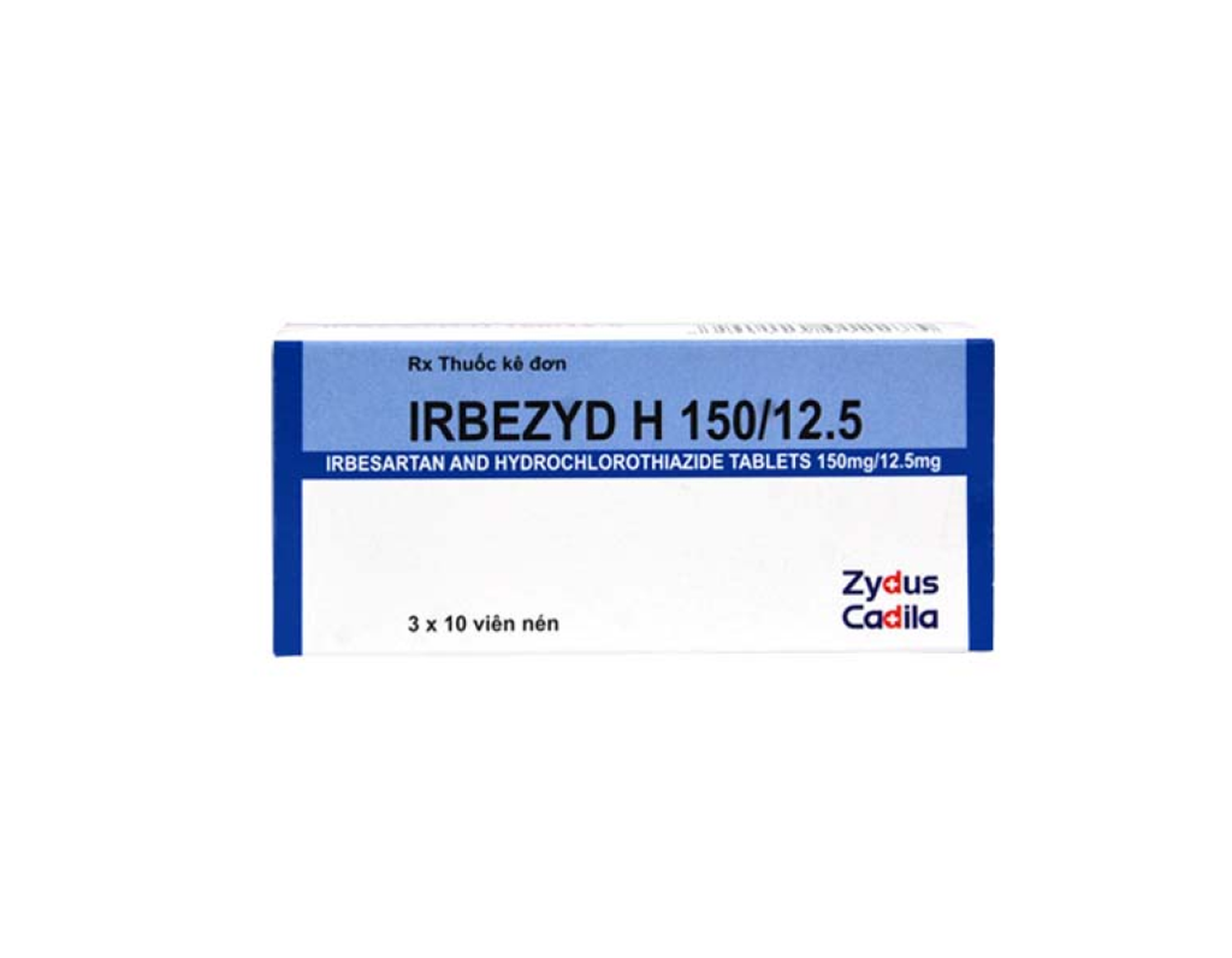 Thuốc Irbezyd H 150/12.5 hỗ trợ điều trị tăng huyết áp (Hộp 3 vỉ x 10 viên)