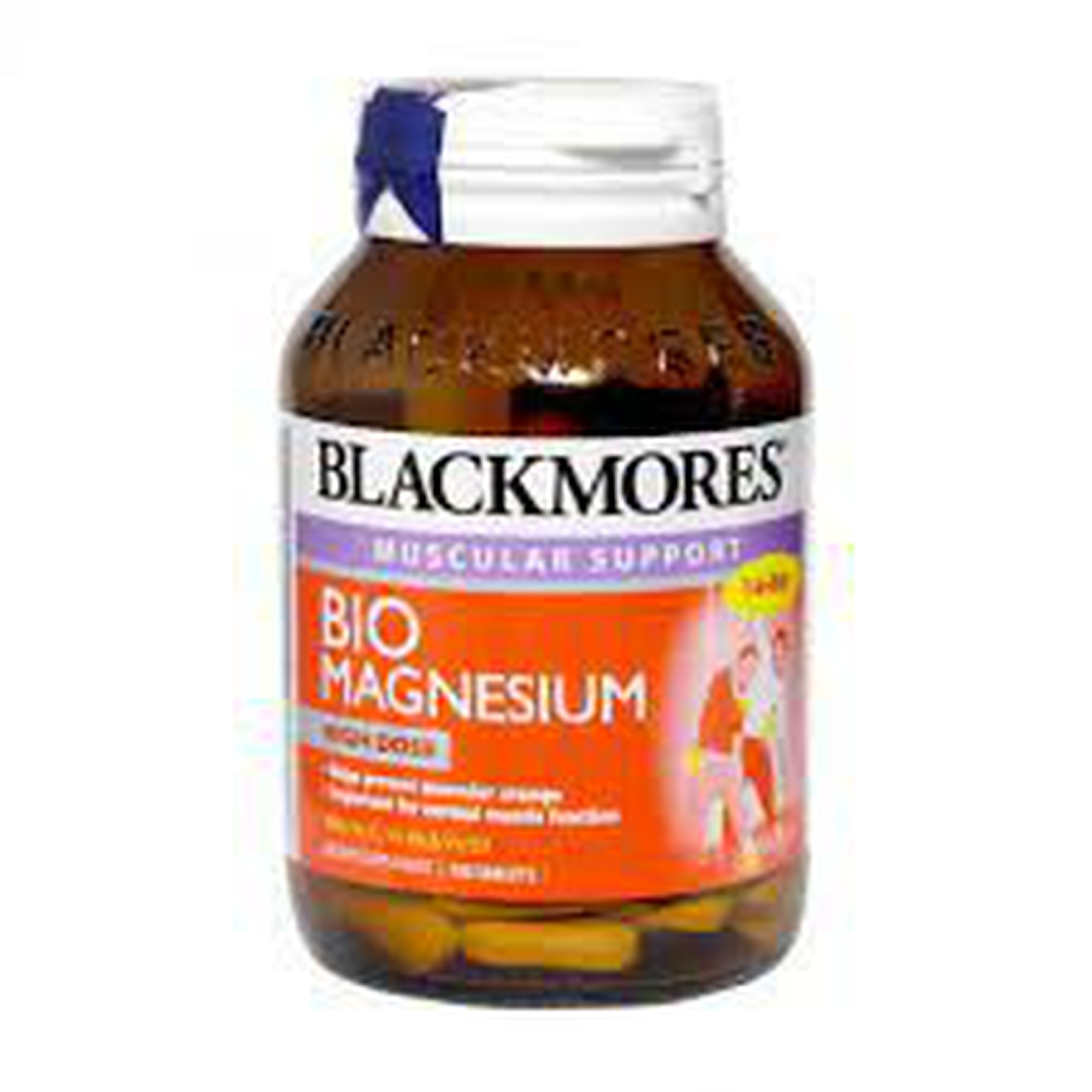 Viên uống Blackmores Bio Magnesium hỗ trợ cơ bắp, giảm triệu chứng tiền kinh nguyệt (100 viên)