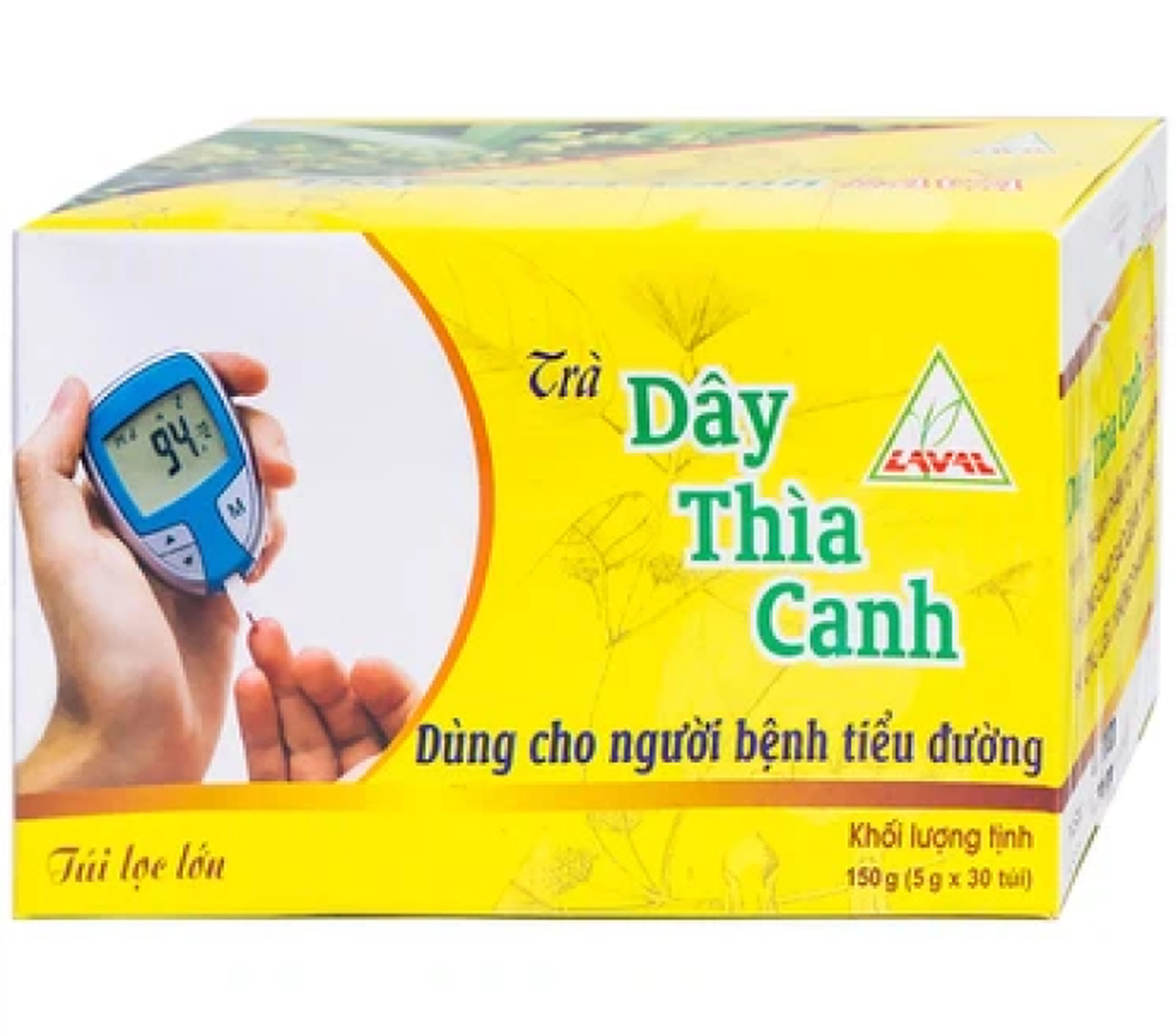 Trà túi lọc Dây Thìa Canh Lava dùng cho người bệnh tiểu đường (5g x 30 túi‎)