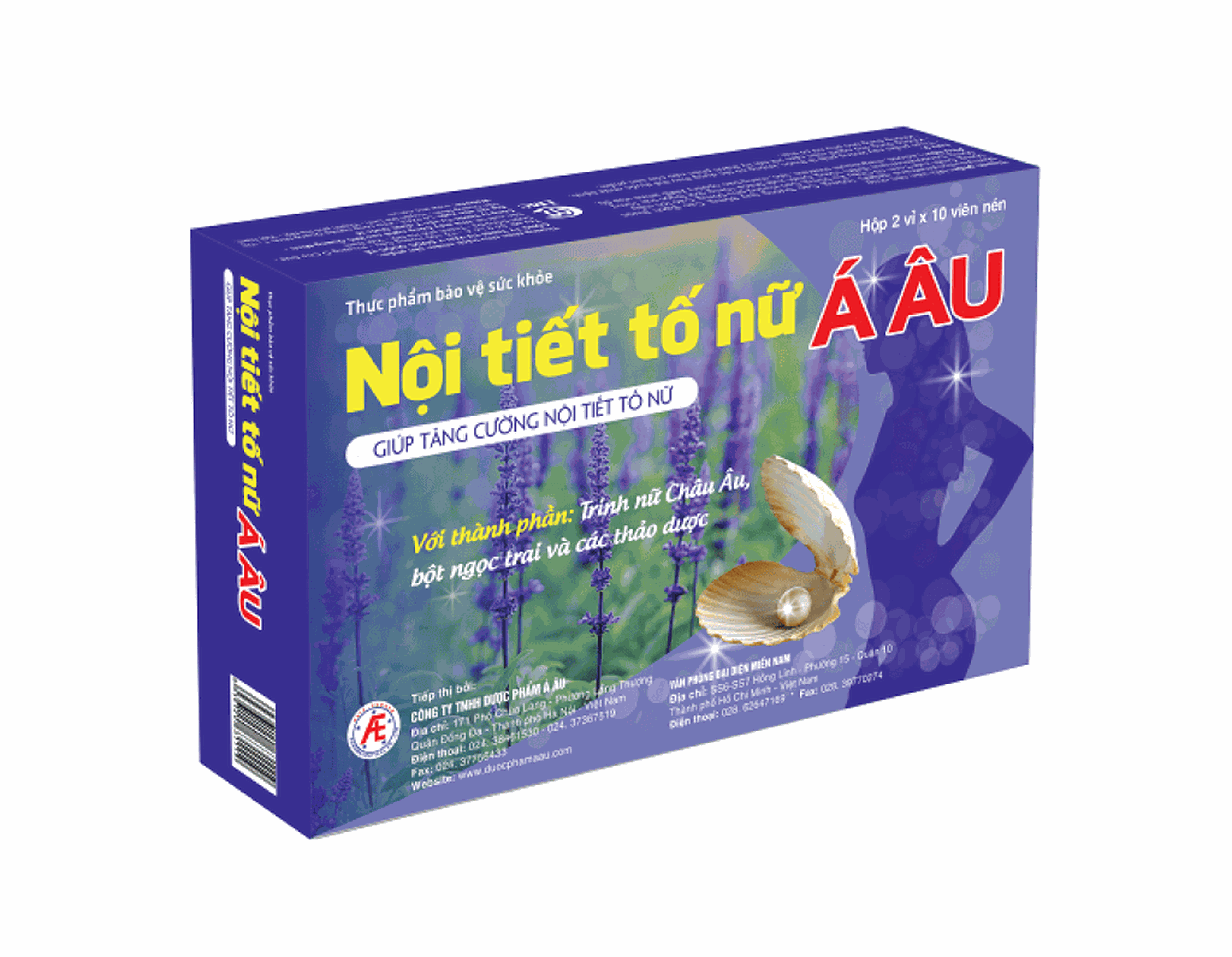 Nội tiết tố nữ Á Âu giúp tăng cường nội tiết tố nữ 2 vỉ X 10 viên