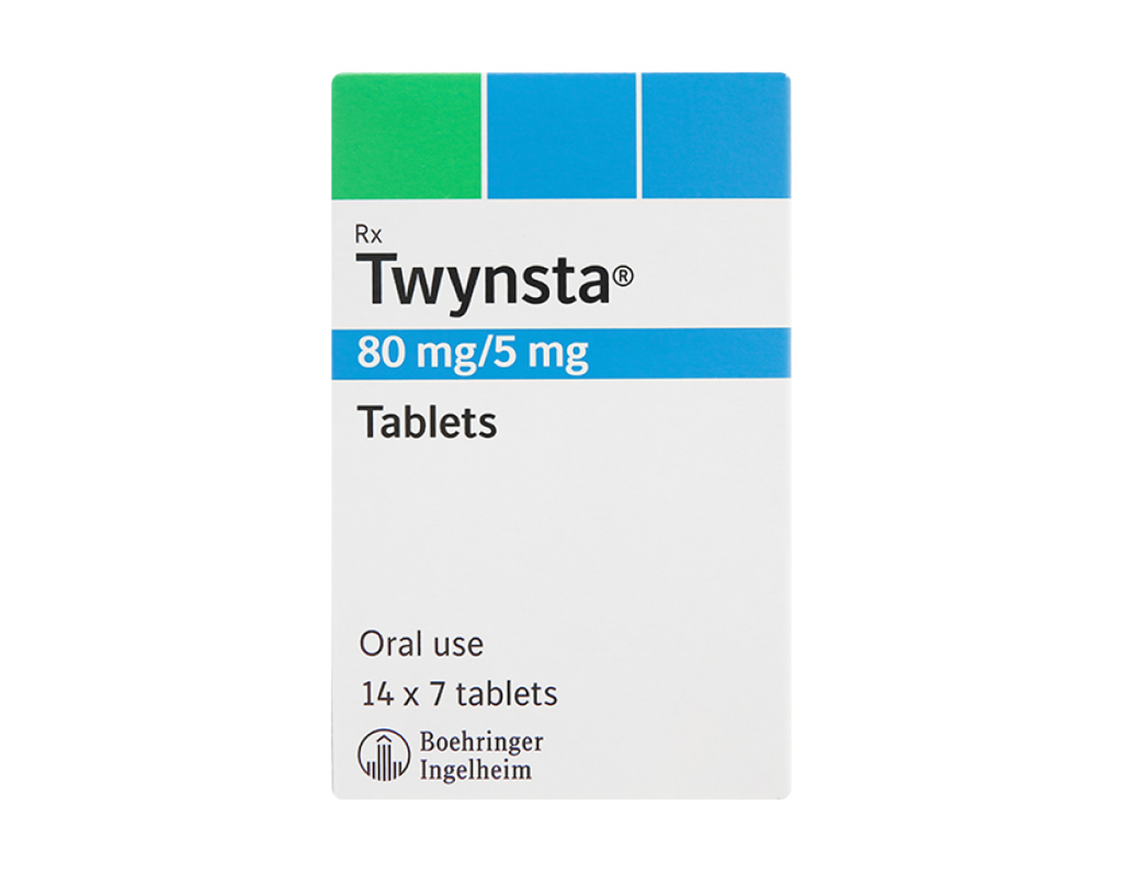 Thuốc Twynsta 80mg/5mg trị tăng huyết áp (Hộp 14 vỉ x 7 viên)