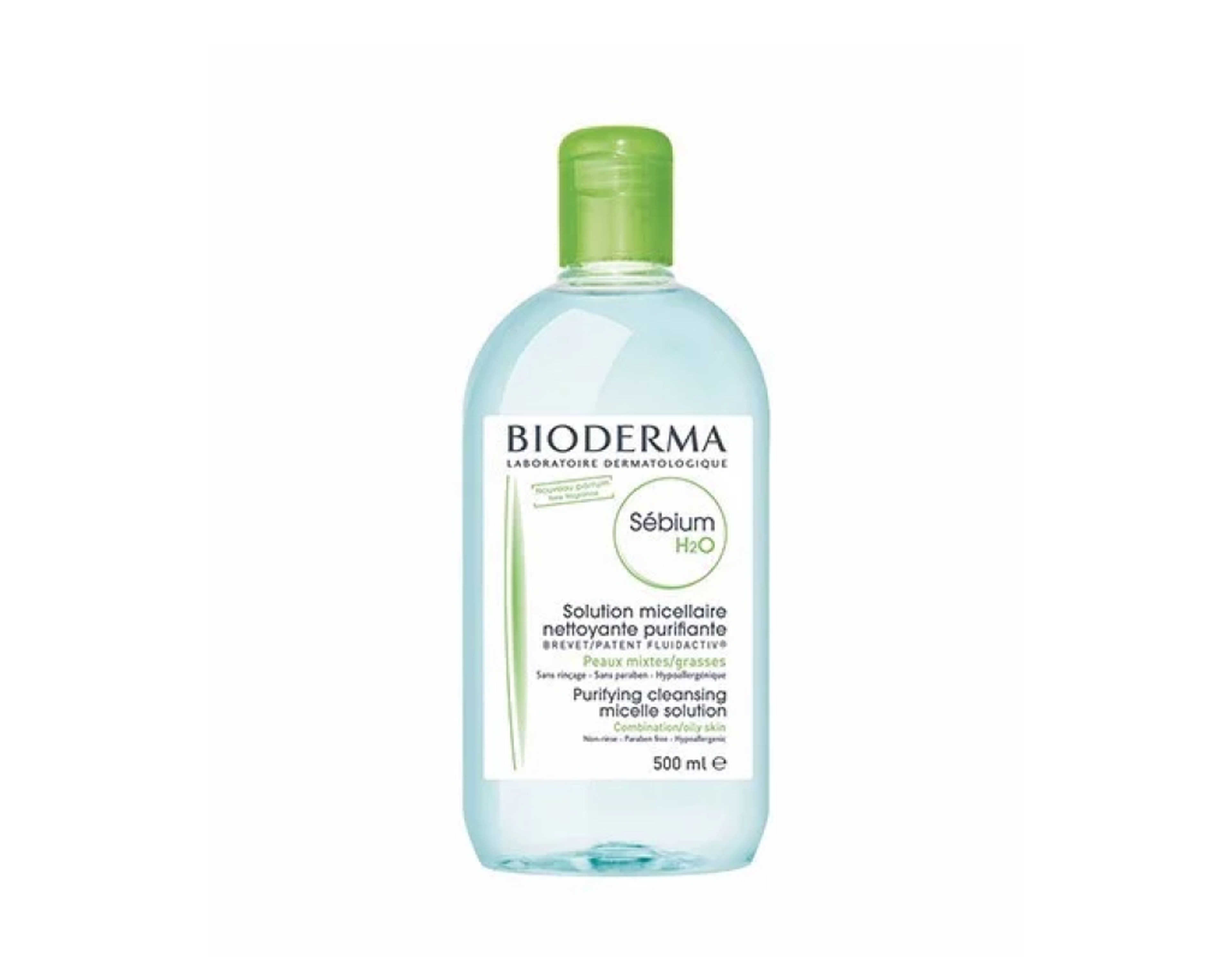 Nước tẩy trang Bioderma Sebium cho da dầu giúp loại bỏ lớp trang điểm cùng bụi bẩn và dầu thừa trên da (Chai 500ml)
