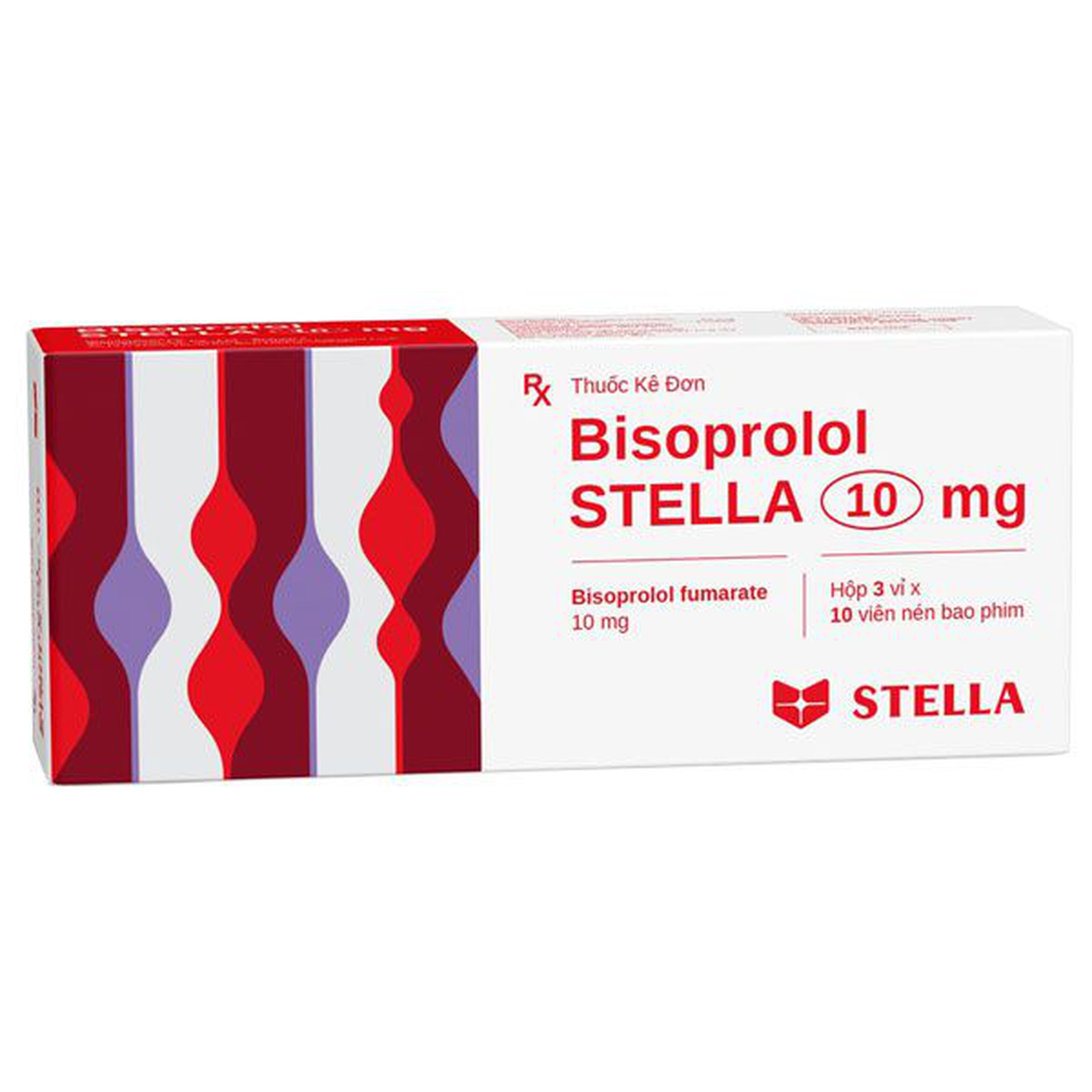 Thuốc Bisoprolol Stella 10mg giúp kiểm soát tăng huyết áp và đau thắt ngực