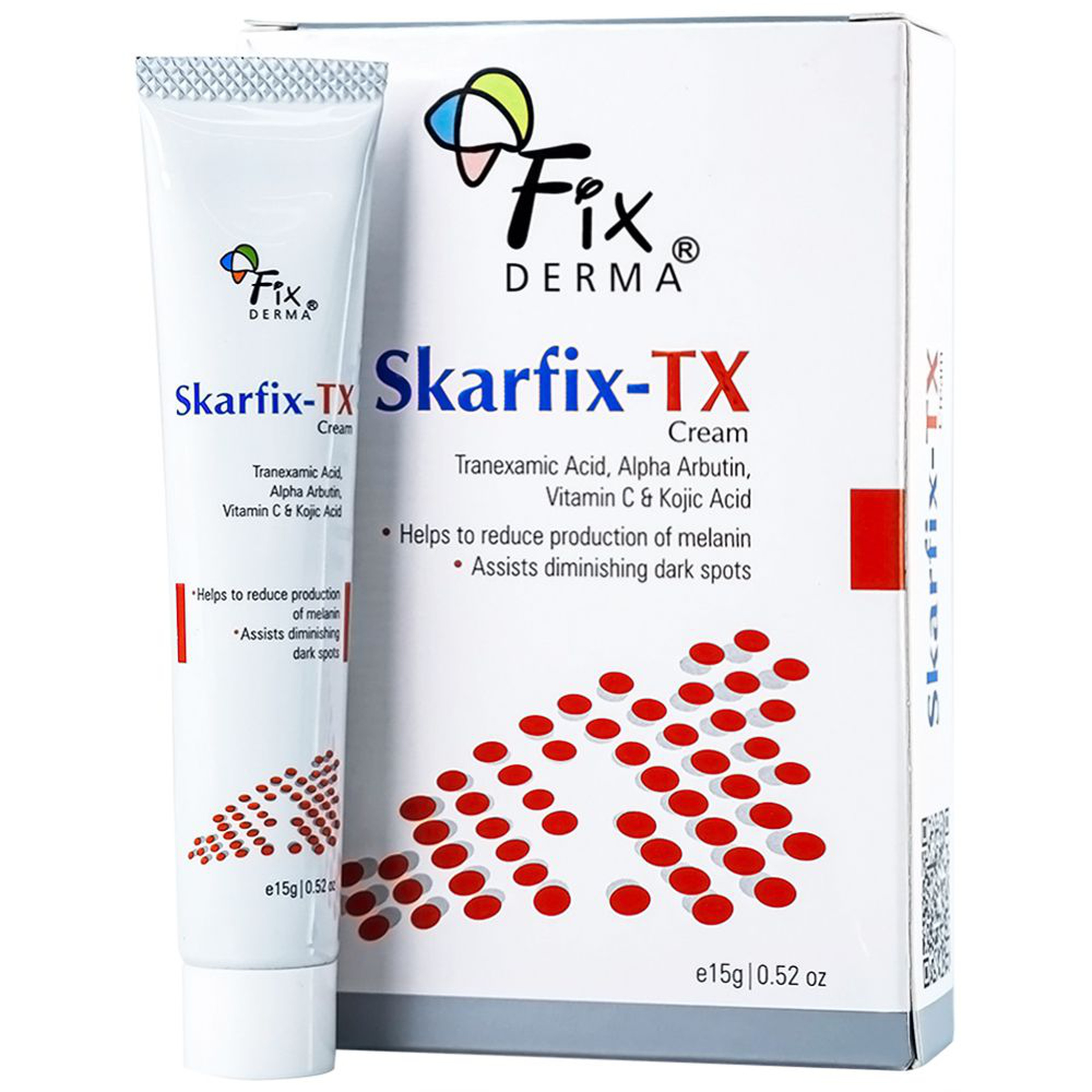 Kem bôi ngoài da Fixderma Skarfix-TX giúp mờ thâm nám và đều màu da (Hộp 1 tuýp 15g)