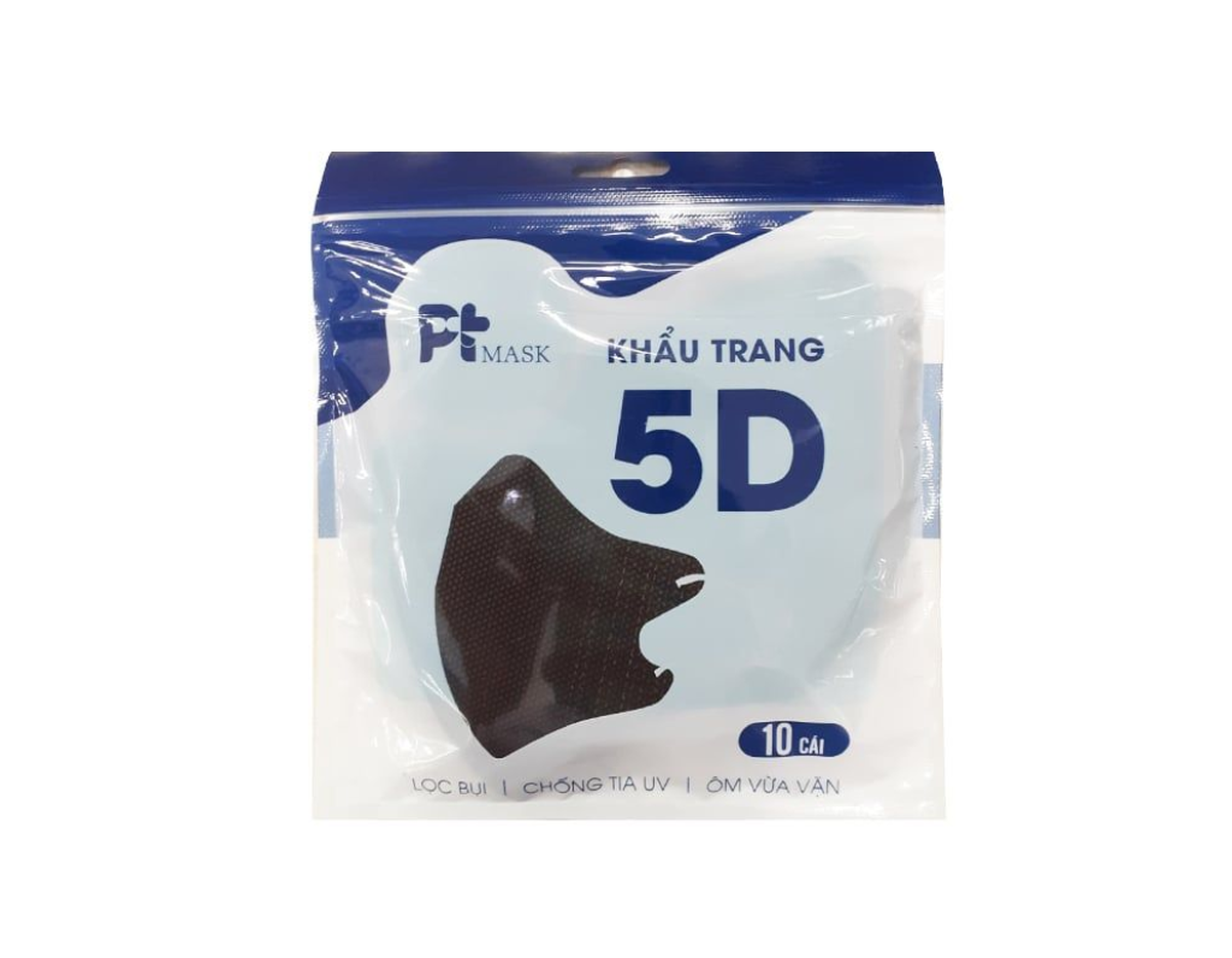 Khẩu trang y tế 5D Phương Tuyến chống bụi (Túi 10 cái)