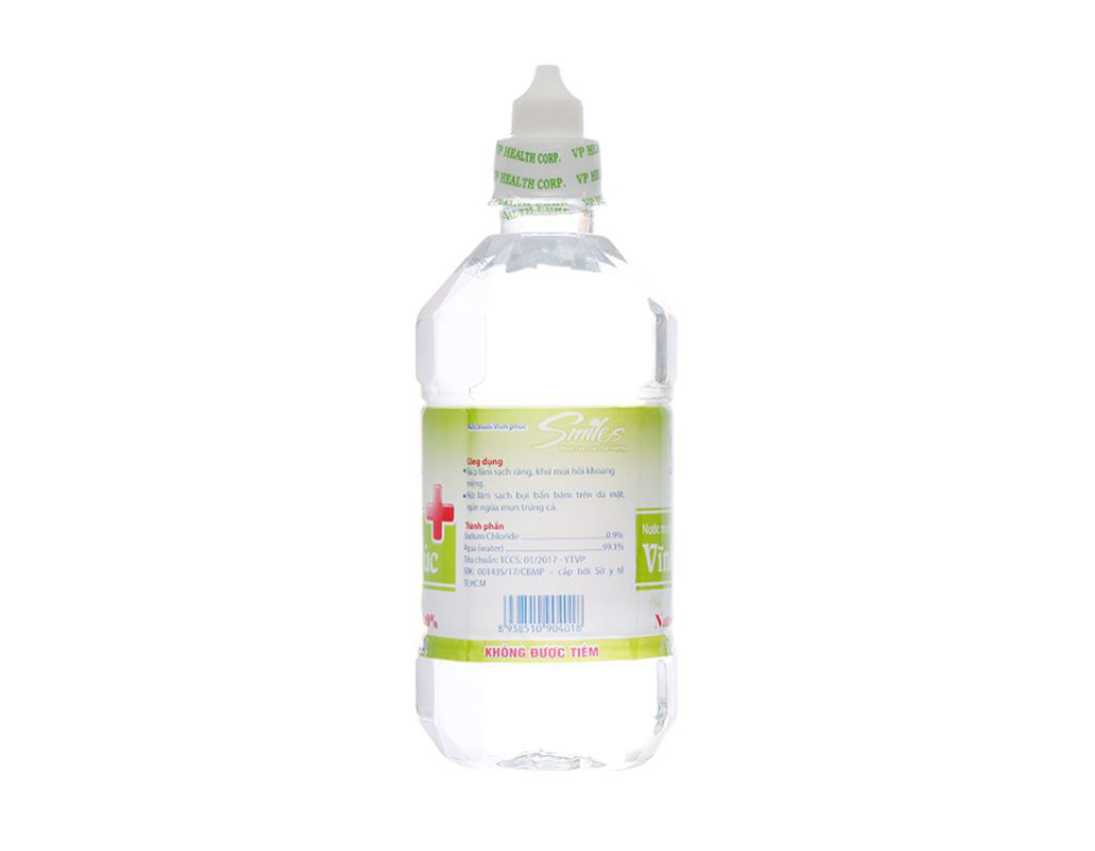 Nước muối Vĩnh Phúc Smiles sạch răng, giữ hơi thở thơm tho (chai 500ml)