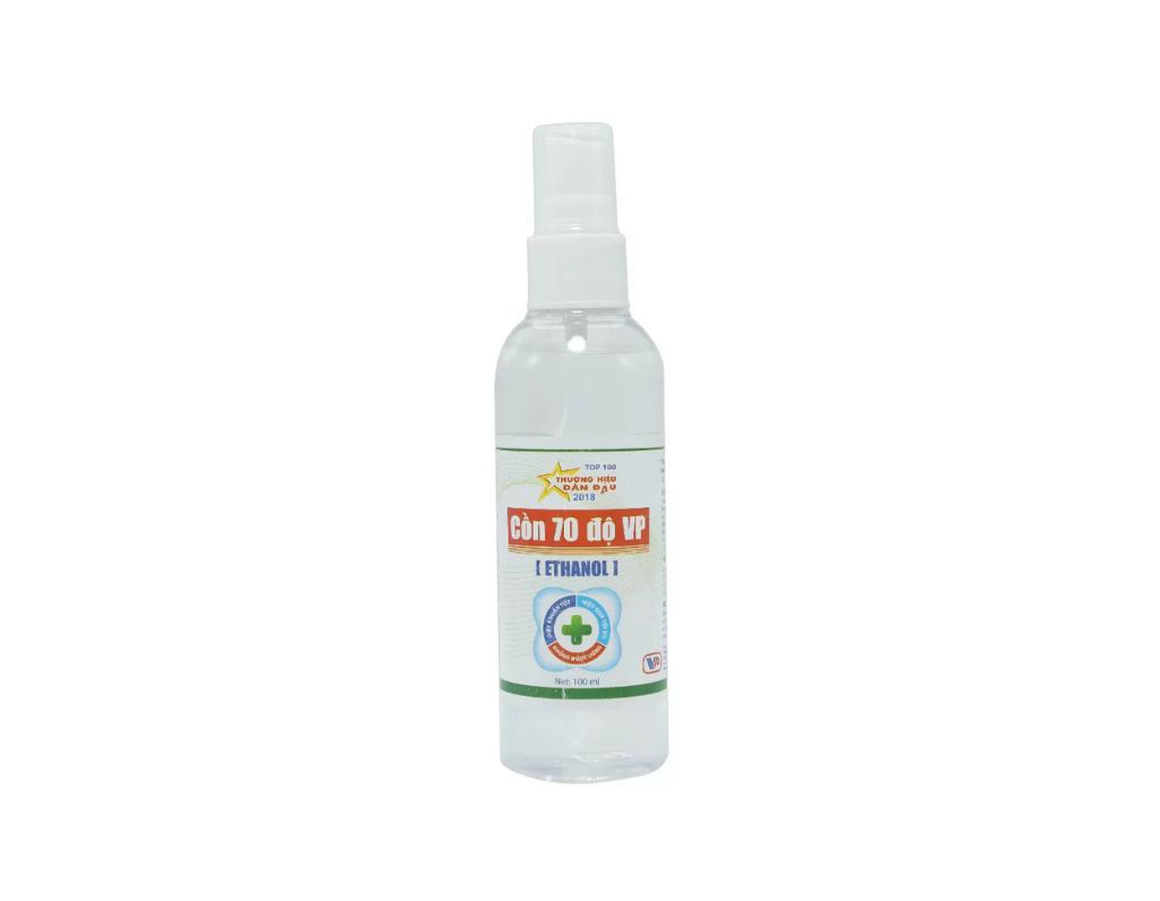 Cồn 70 độ Vĩnh Phúc dạng xịt dùng để diệt khuẩn dụng cụ y tế, bề mặt trong y tế (Chai 100ml