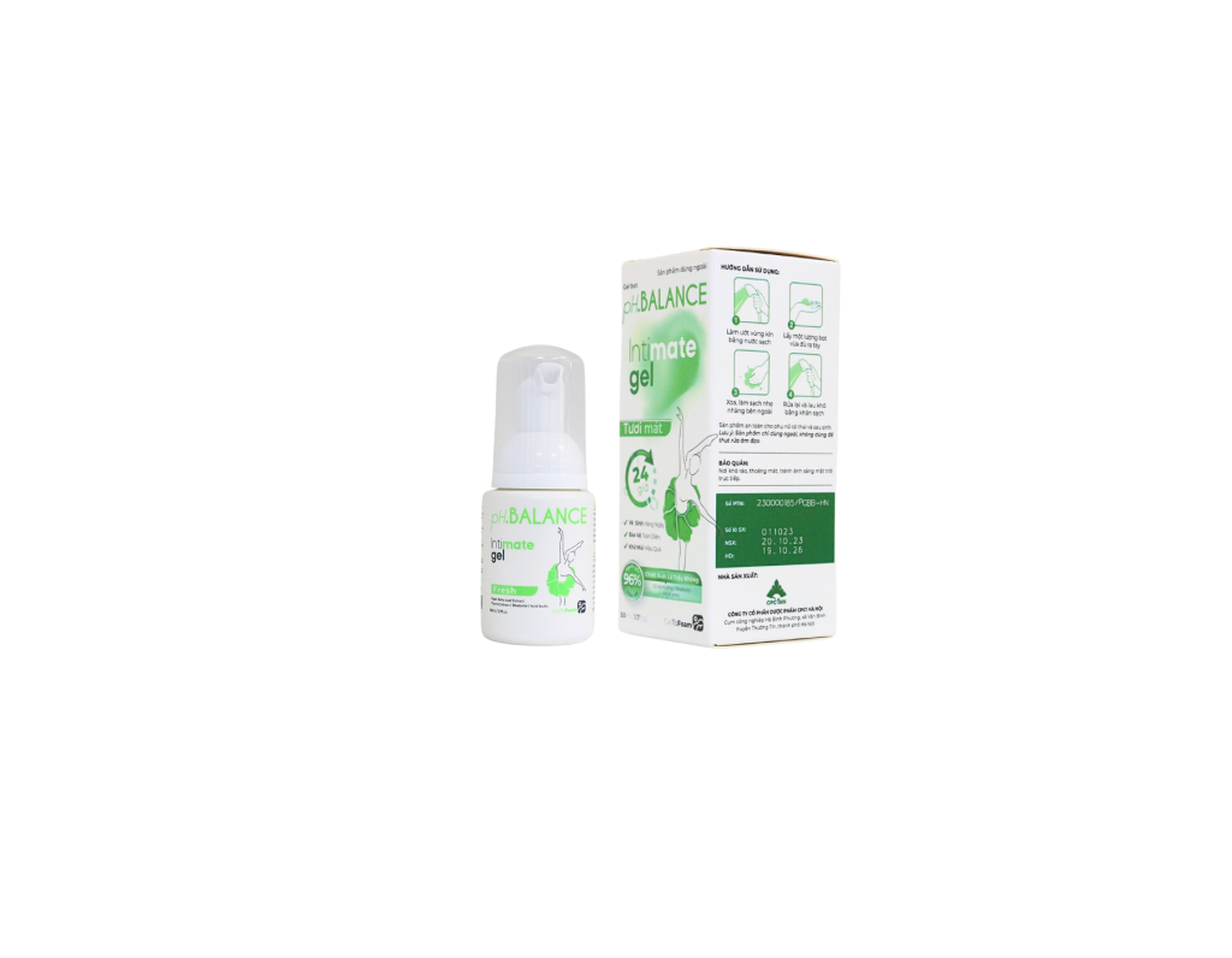 Dung dịch vệ sinh phụ nữ pH Balance Intimate Gel làm sạch dịu nhẹ (Chai 50ml)
