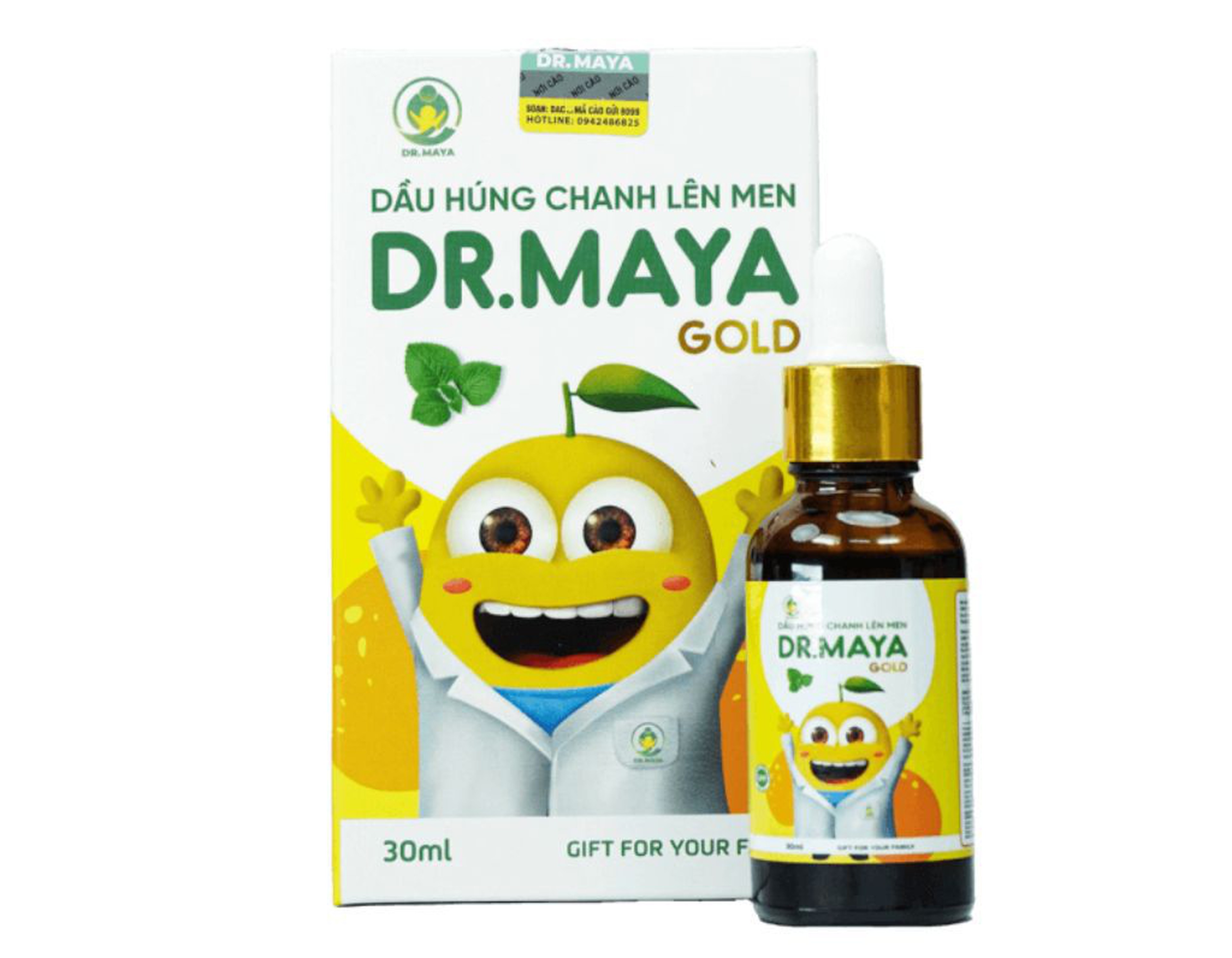 Dầu húng chanh lên men Dr. Maya Gold (1 Lọ * 30ml)