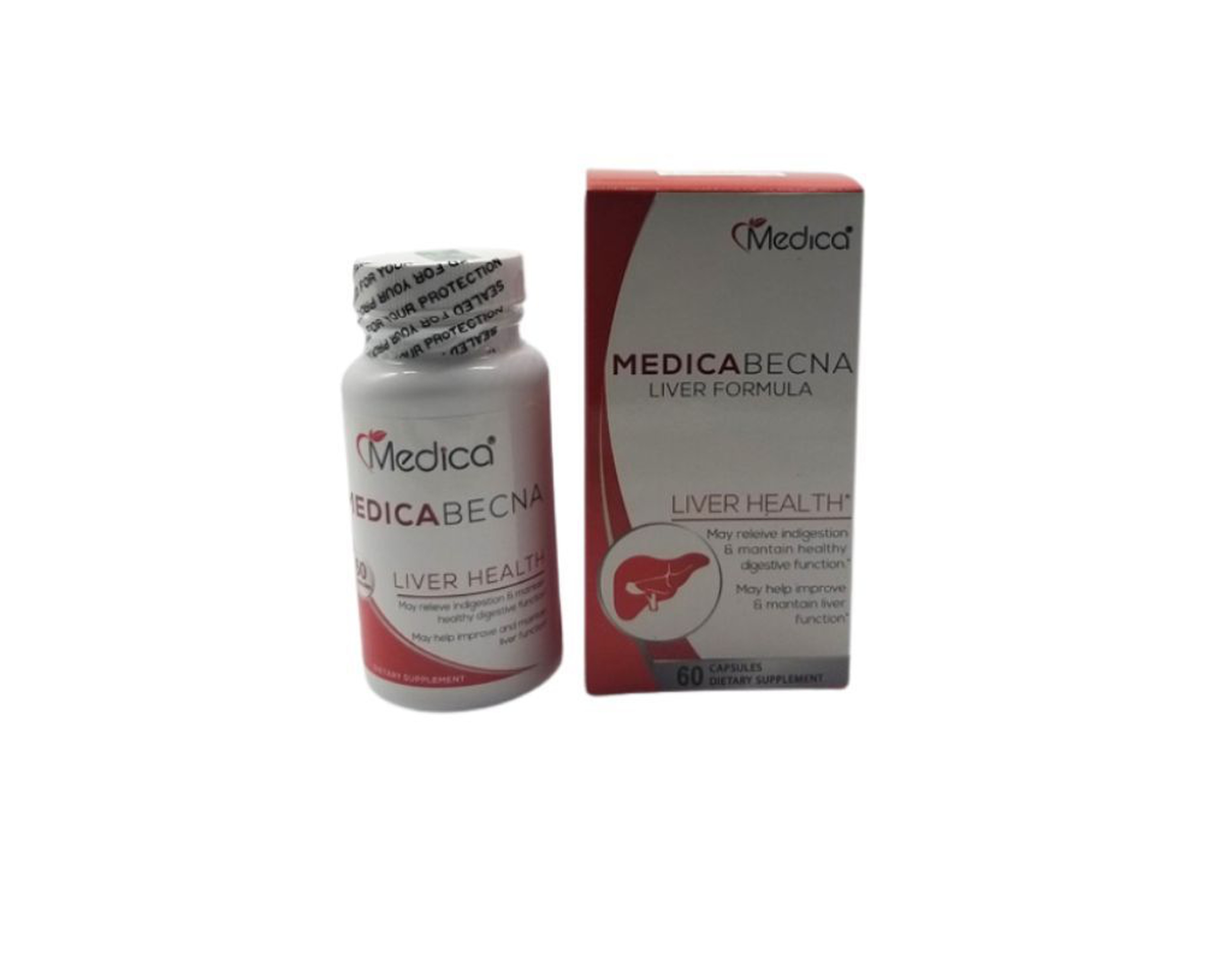MedicaBecna Cap giúp giải độc gan, tăng cường chức năng gan (Hộp 60 viên)
