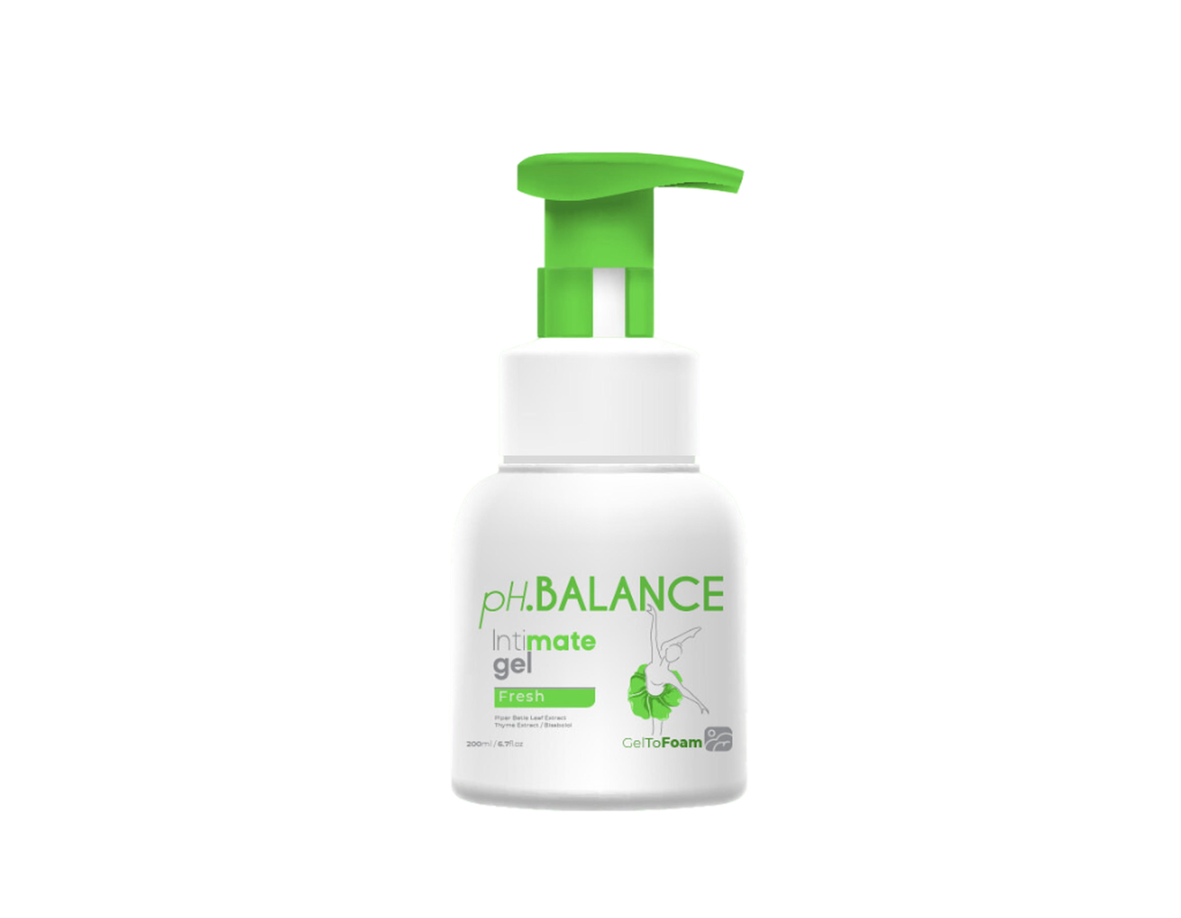 Dung dịch vệ sinh Gel bọt pH.Balance Intimate Gel giúp vệ sinh vùng kín hàng ngày, an toàn lành tính (Chai 200ml)