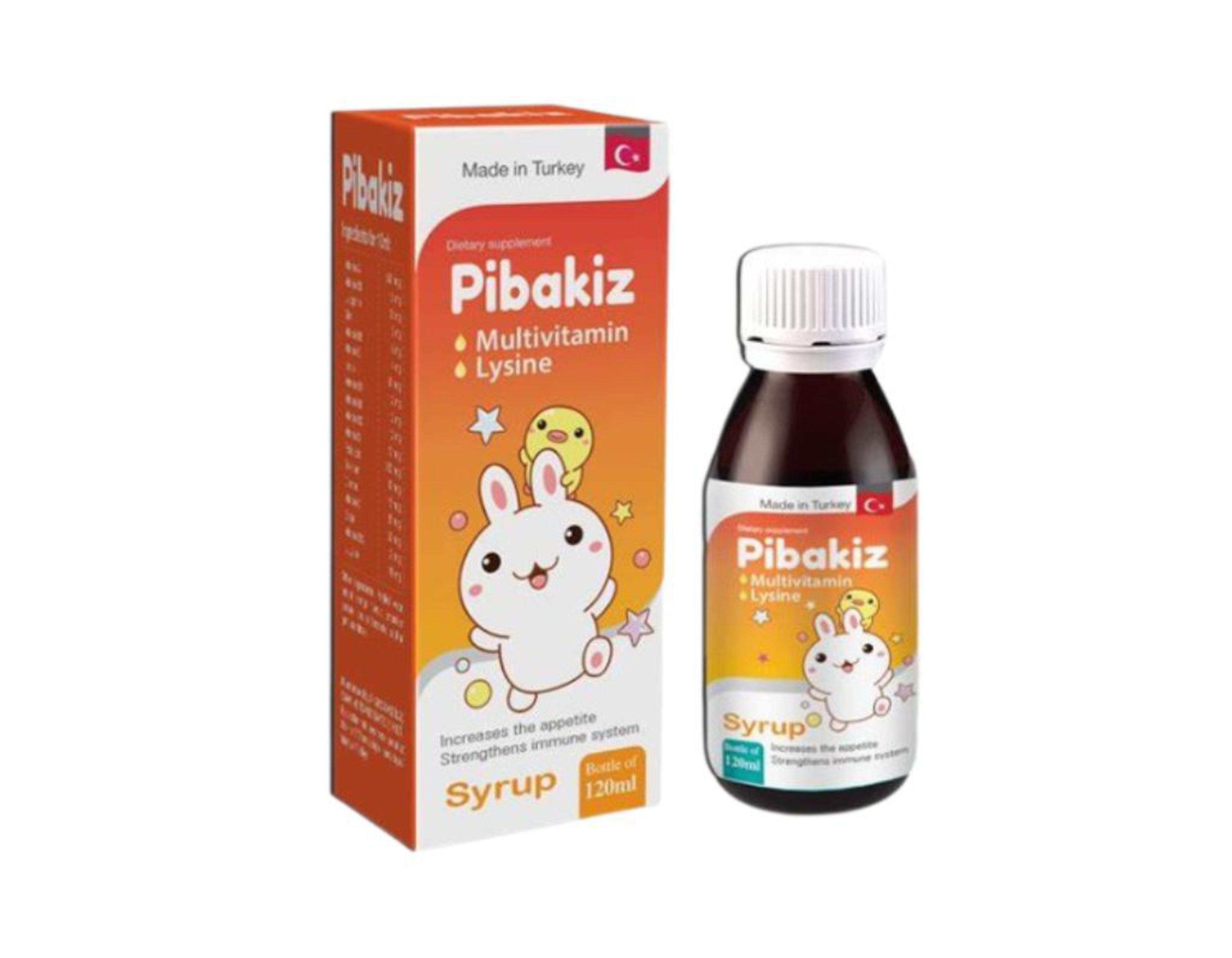 Thực phẩm Pibakiz Syr tăng sức đề kháng, giúp trẻ ăn ngon, tiêu hóa tốt (Chai 120ml)