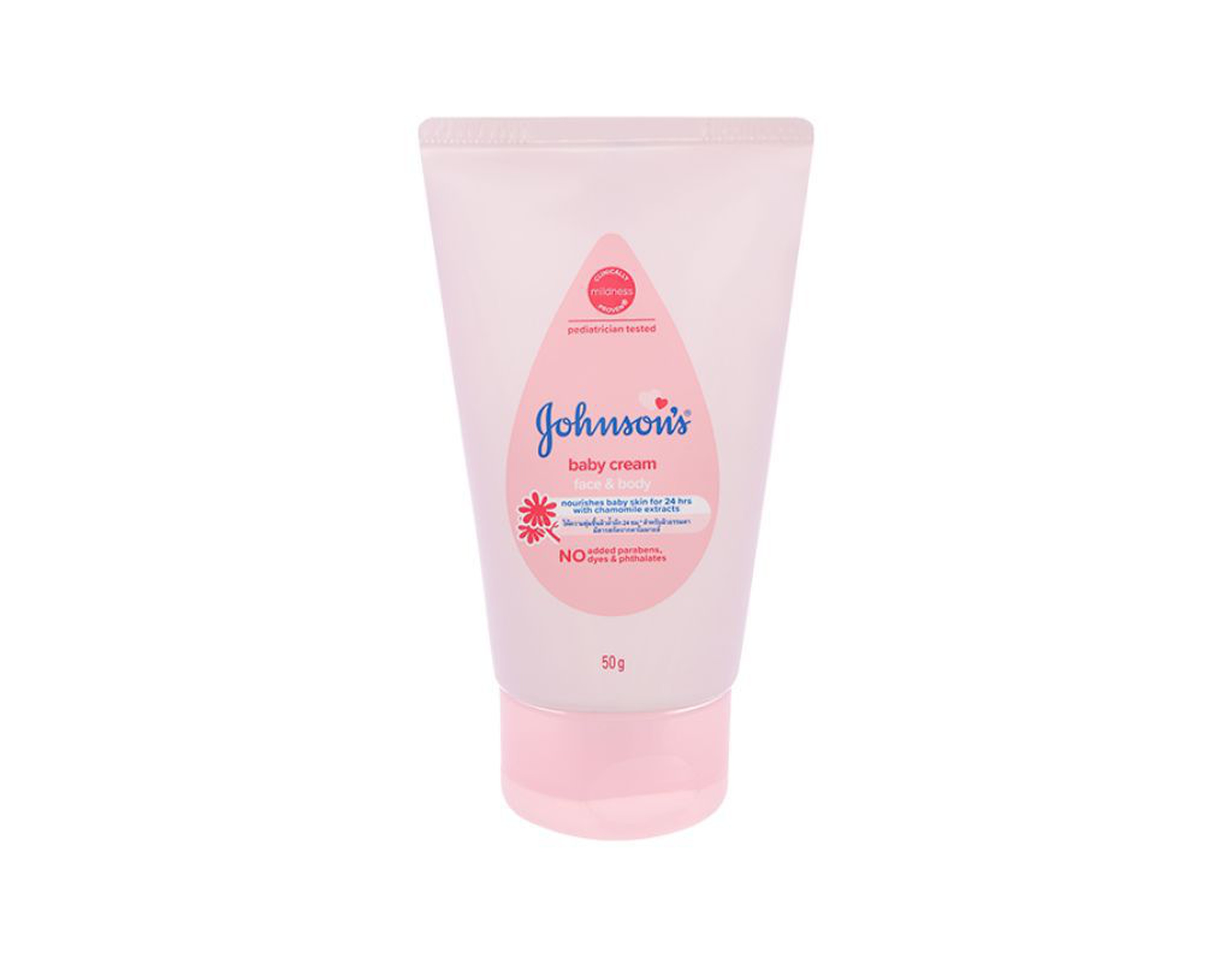 Kem dưỡng ẩm Johnson's Baby Cream Face & Body cấp ẩm cho làn da bé (tuýp 50g)