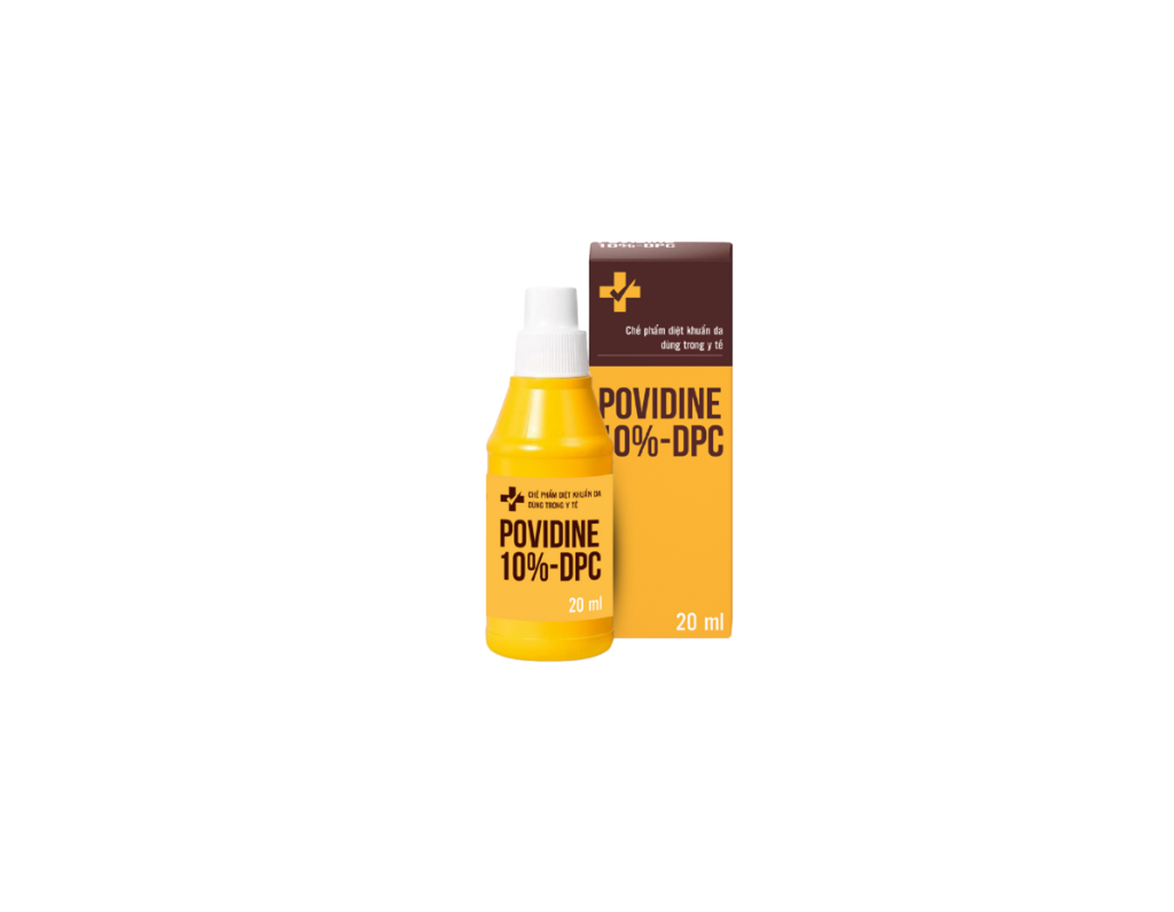 Dung dịch PVP - IODINE 10% Danapha sát trùng vết thương hoặc vết bỏng bề mặt (Chai 20ml)