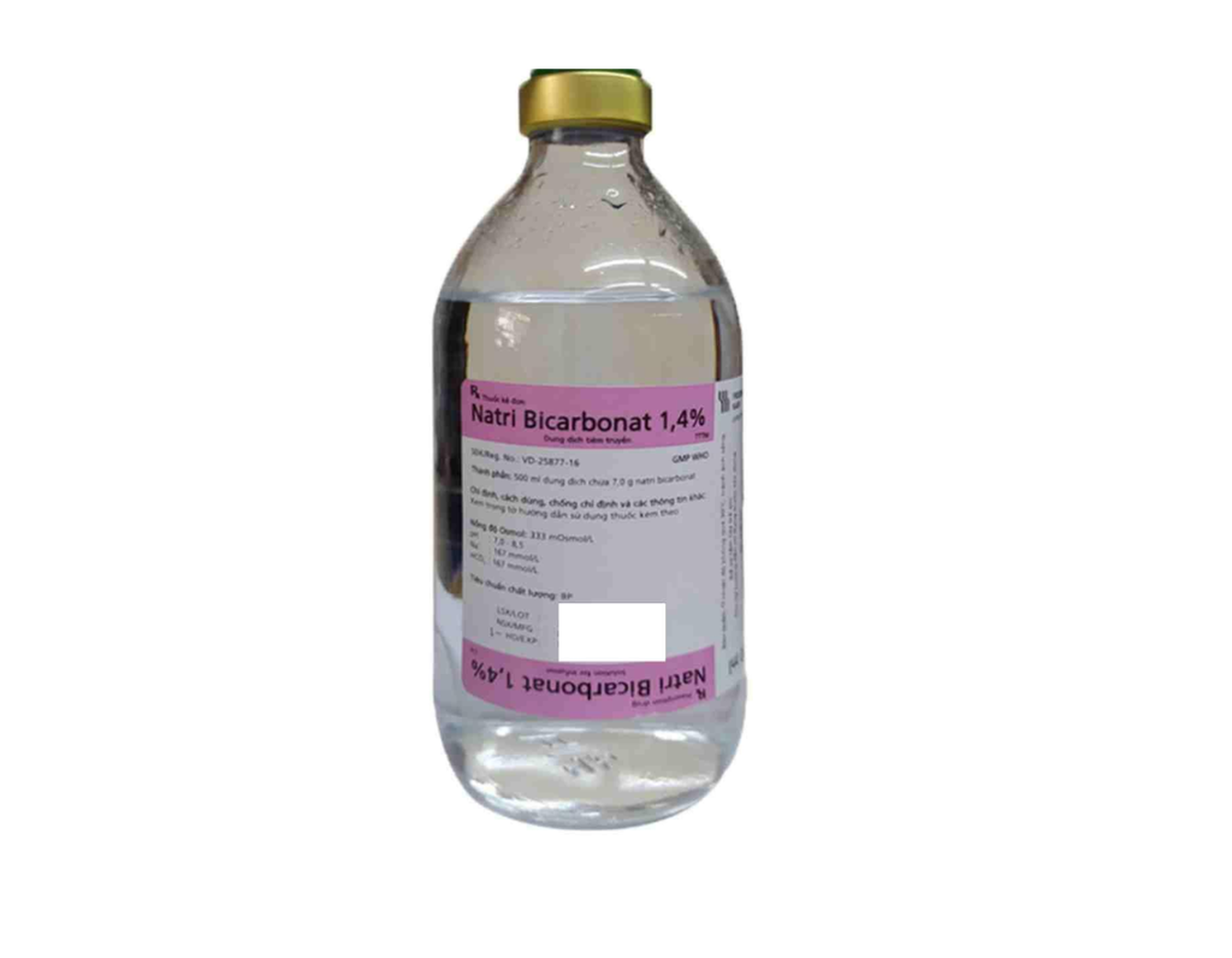 Dịch truyền tĩnh mạch Natri bicarbonat 1,4% Kabi Inf 250ml