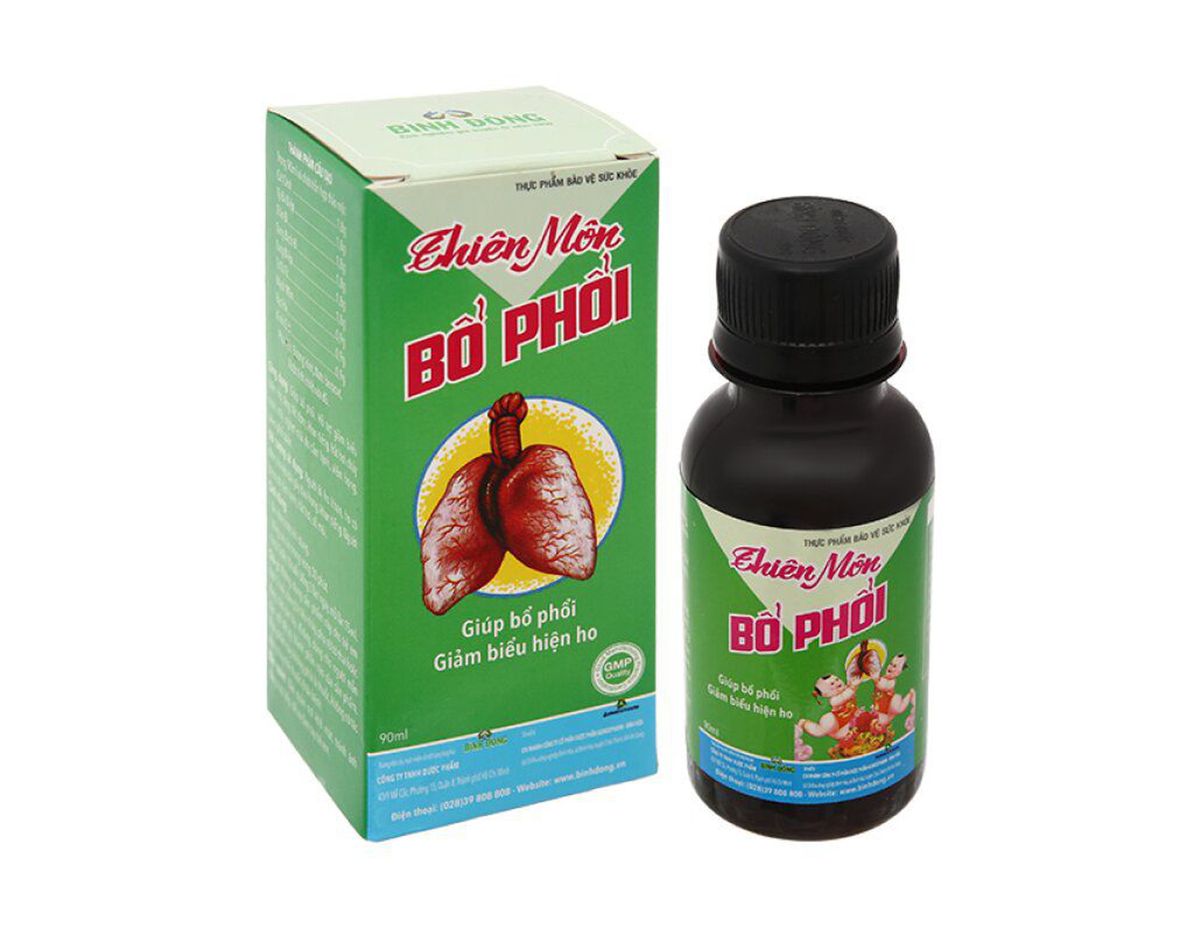 Thiên môn bổ phổi hỗ trợ giảm ho, đau rát họng (Hộp 1 chai 90ml)