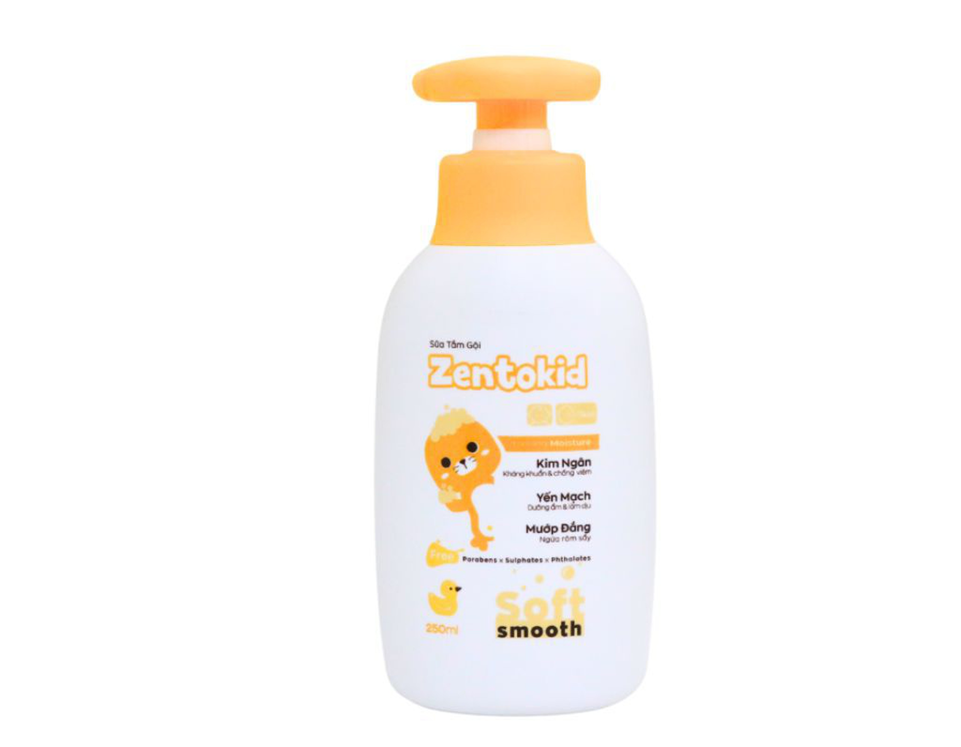Sữa tắm gội Zentokid giúp làm sạch dịu nhẹ cho bé (Chai 250ml)