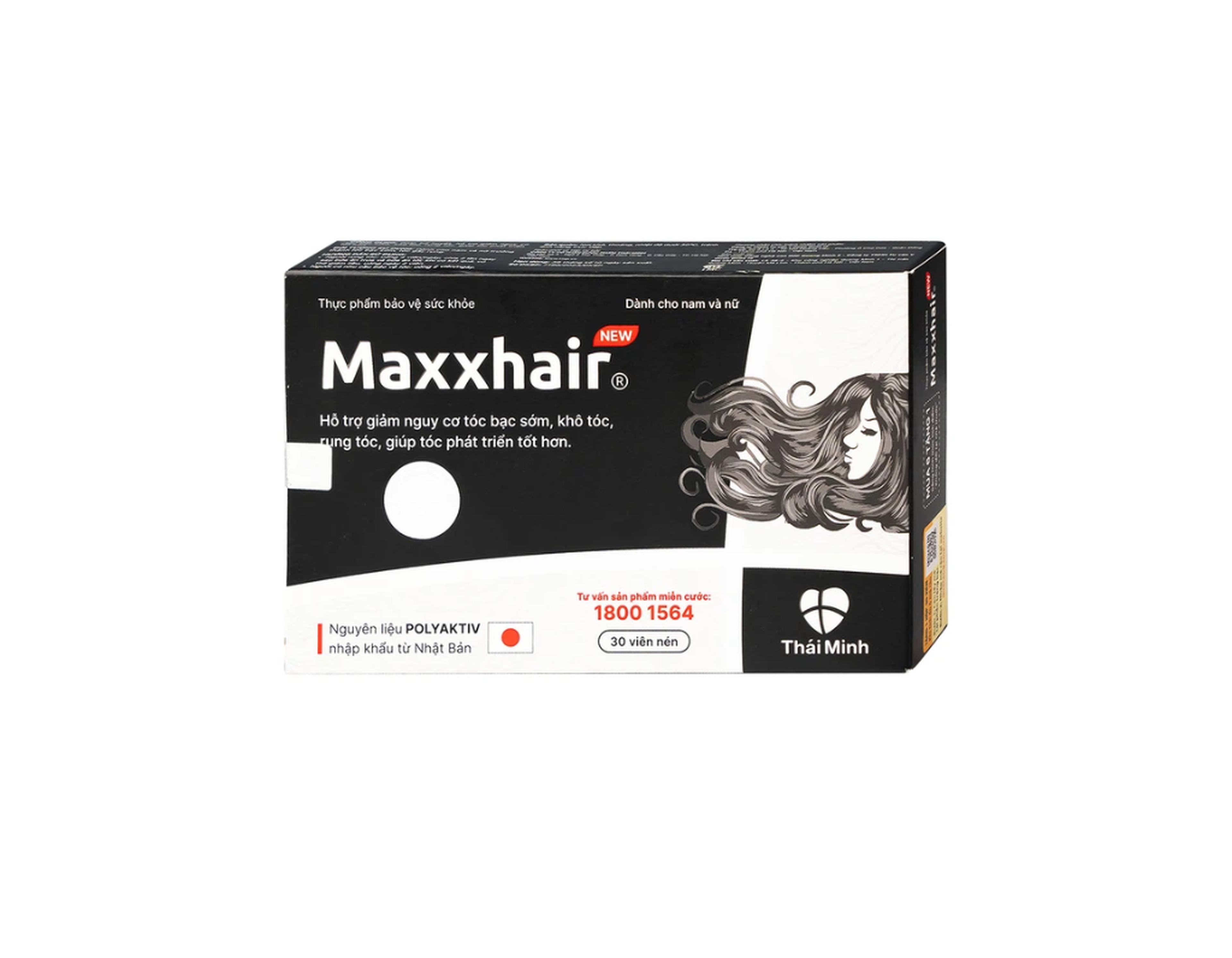 Viên uống Maxxhair Tab hỗ trợ tóc mọc chắc khỏe (Hộp 3 vỉ x 10 viên)