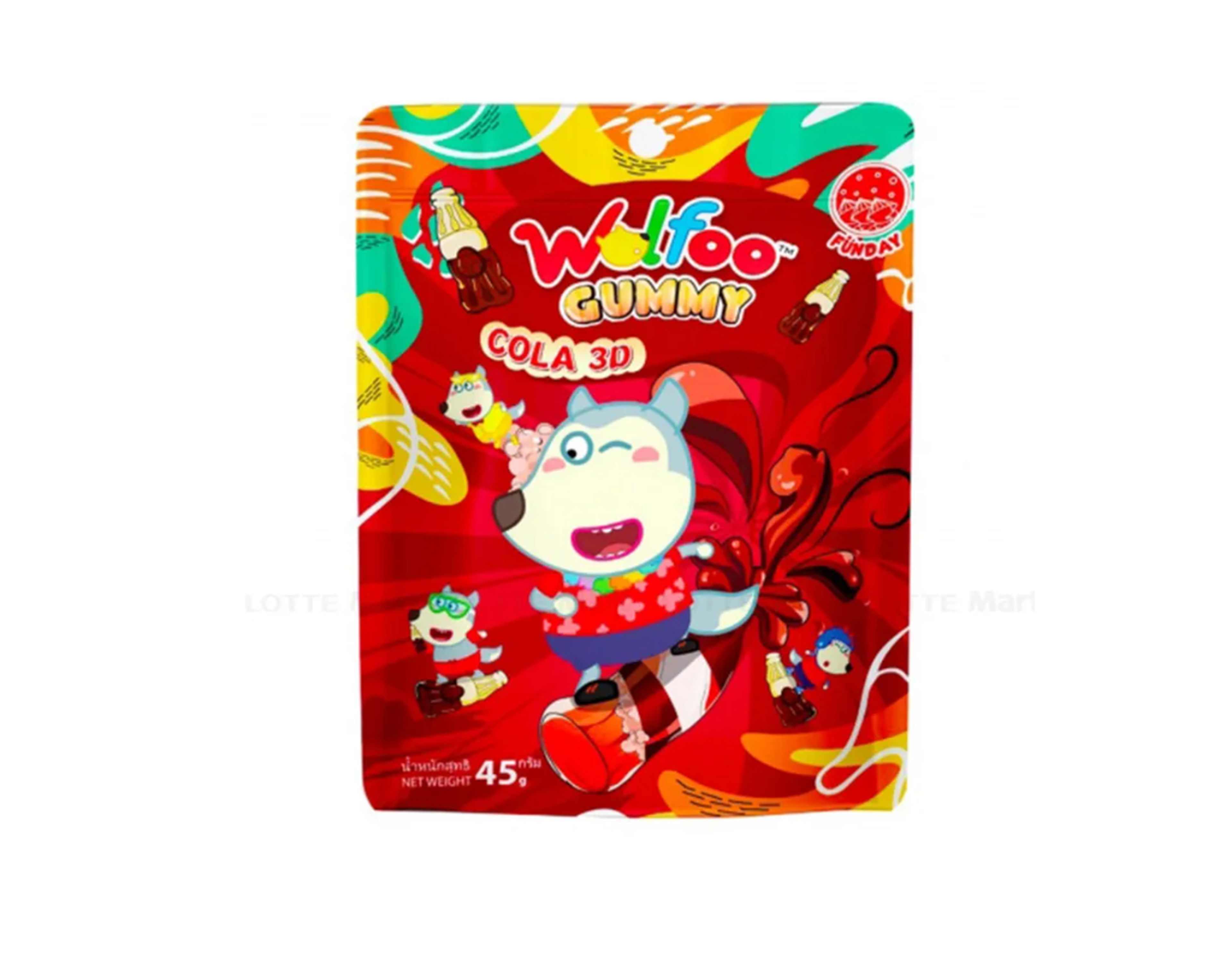 Kẹo dẻo Wofloo vị cola nhân cola thơm ngon, bổ dưỡng (Gói 45g)