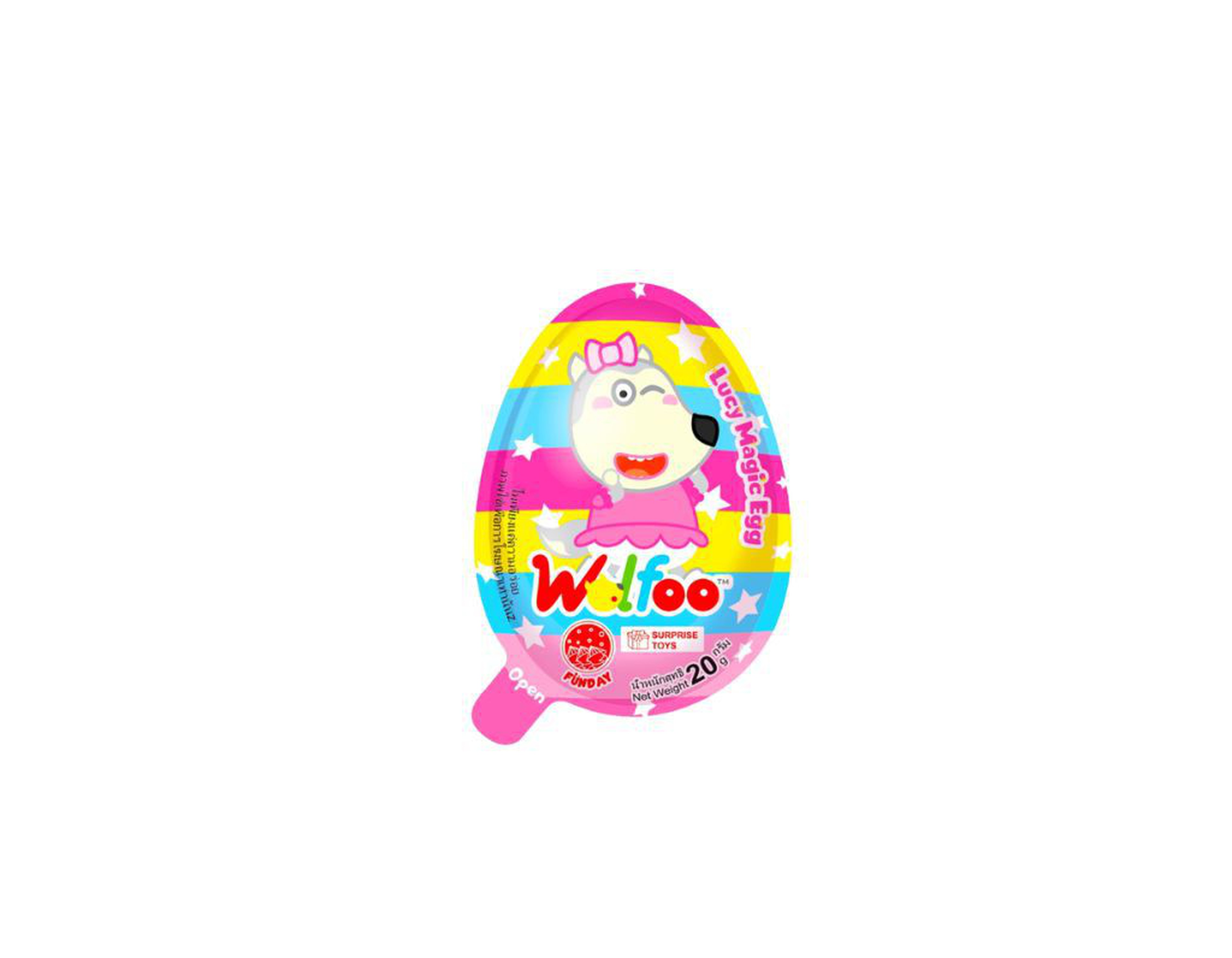 Đồ chơi trứng ngẫu nhiên Wolfoo vị socola ngộ nghĩnh 20g