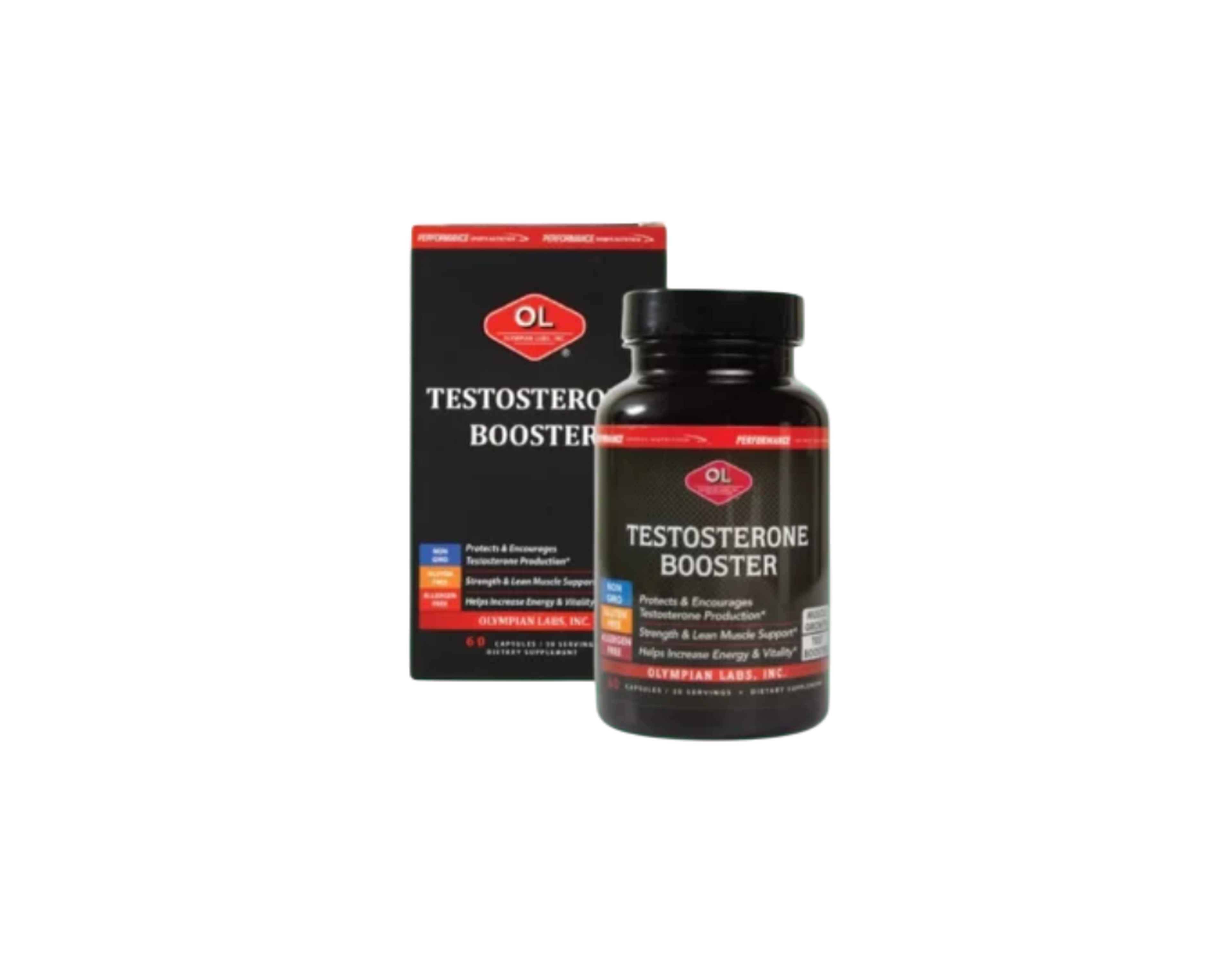 Viên uống Olympian Labs Testosterone Booster tăng cường sinh lý nam (Hộp 60 viên)