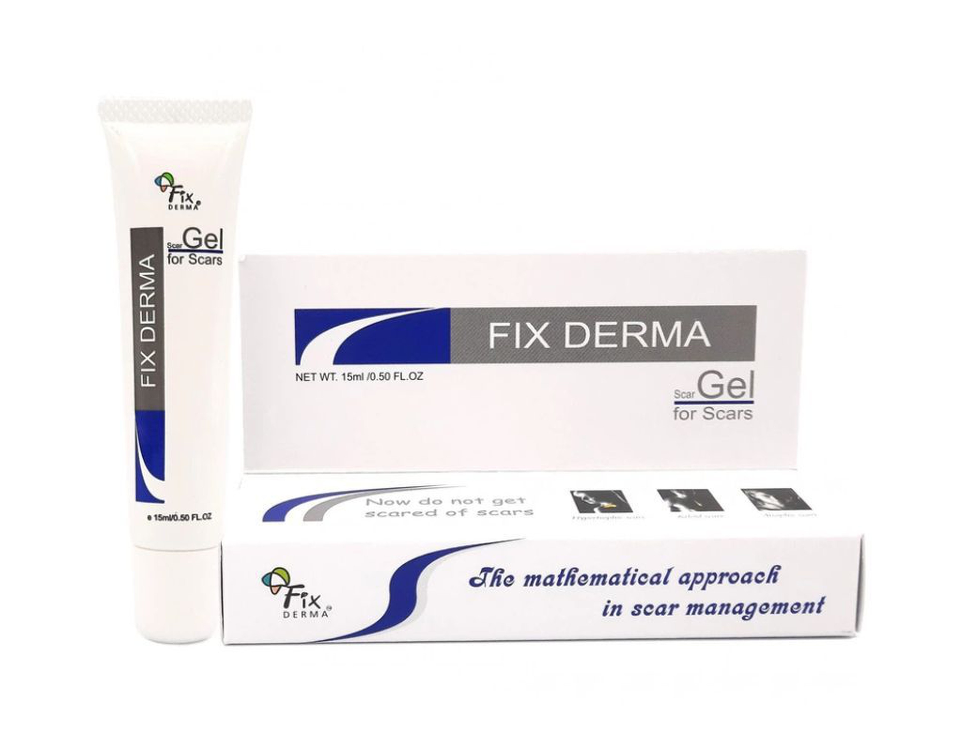 Gel Fixderma Scars làm mờ sẹo do mụn, bỏng, rạn da, vết thương (Tuýp 15ml)
