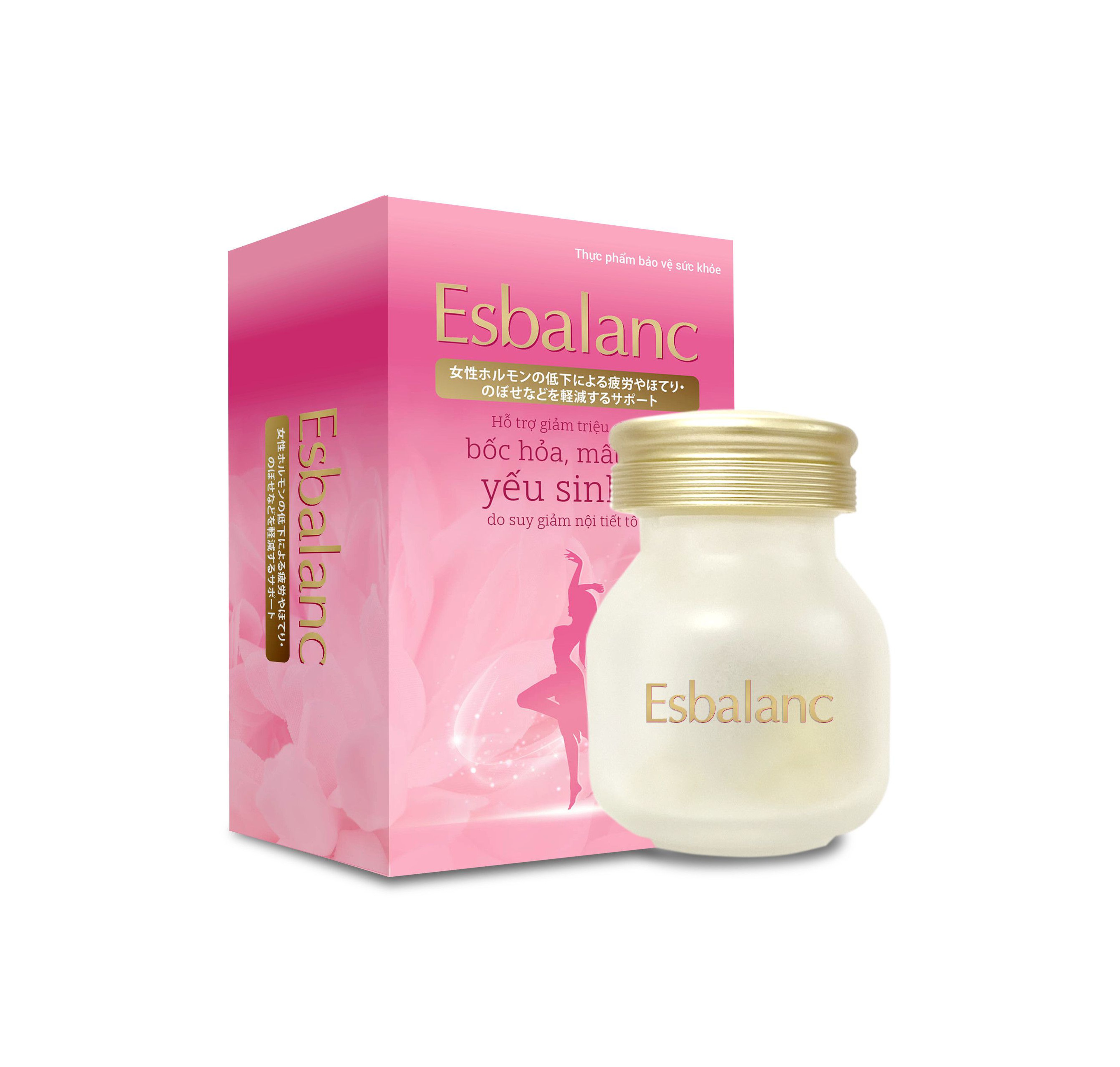 Viên uống Esbalanc Gold hỗ trợ cân bằng nội tiết tố nữ, giảm bốc hỏa, mất ngủ (Hộp 30 viên)