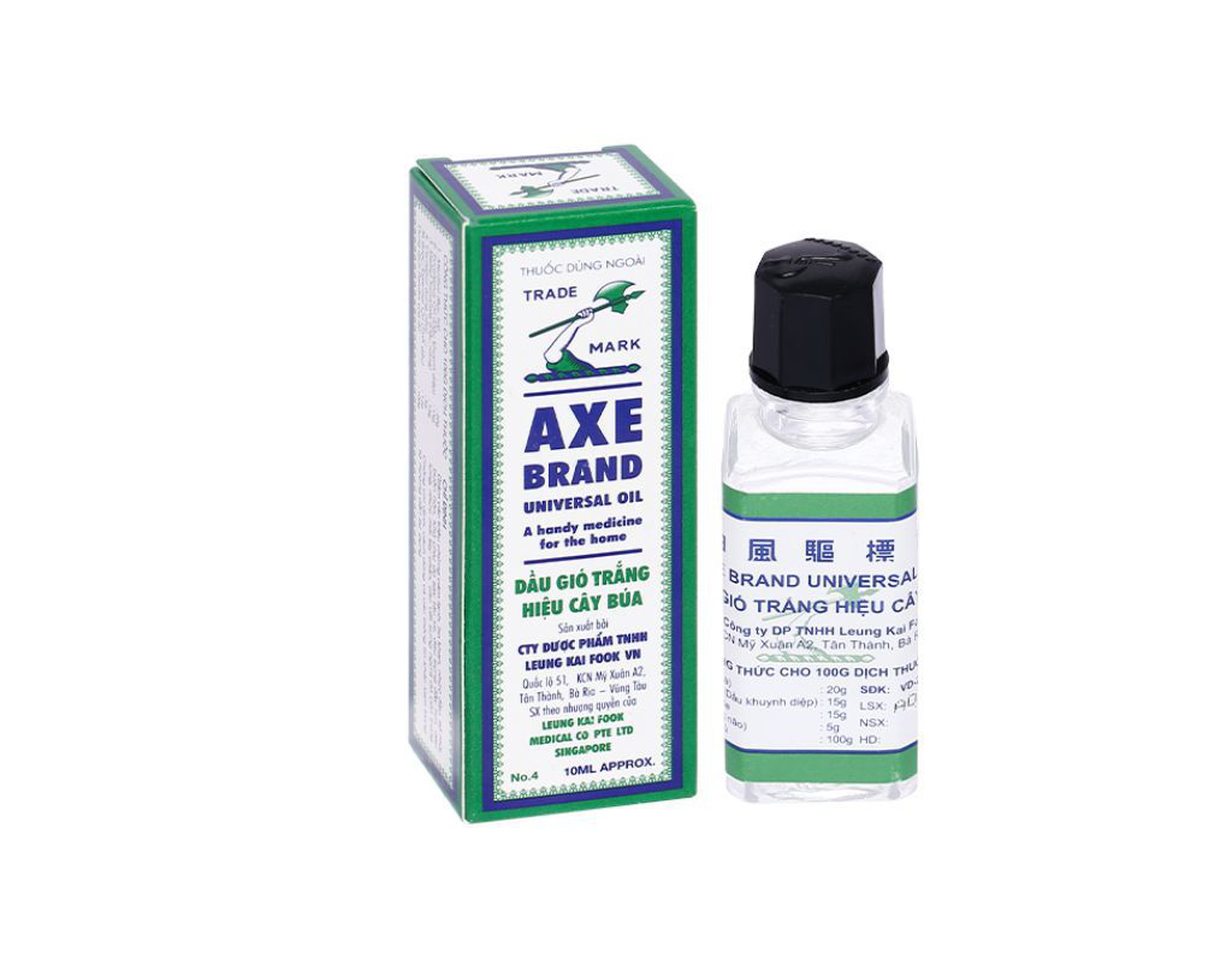Dầu gió trắng hiệu Cây Búa chữa cảm lạnh, đau nhực toàn thân, say tàu xe (Chai 10ml)