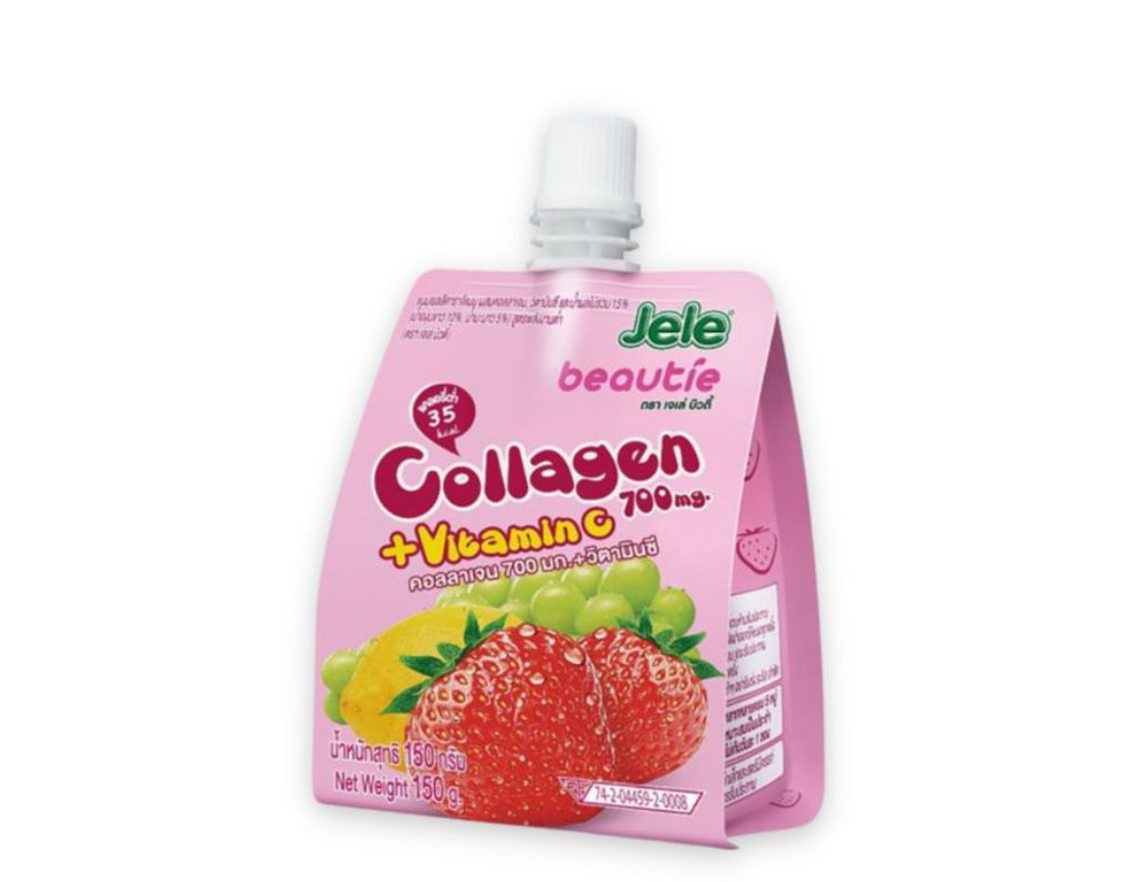 Nước ép trái cây thạch Collagen Jele cung cấp Collagen cho da căng tràn sức sống (Túi 150g)