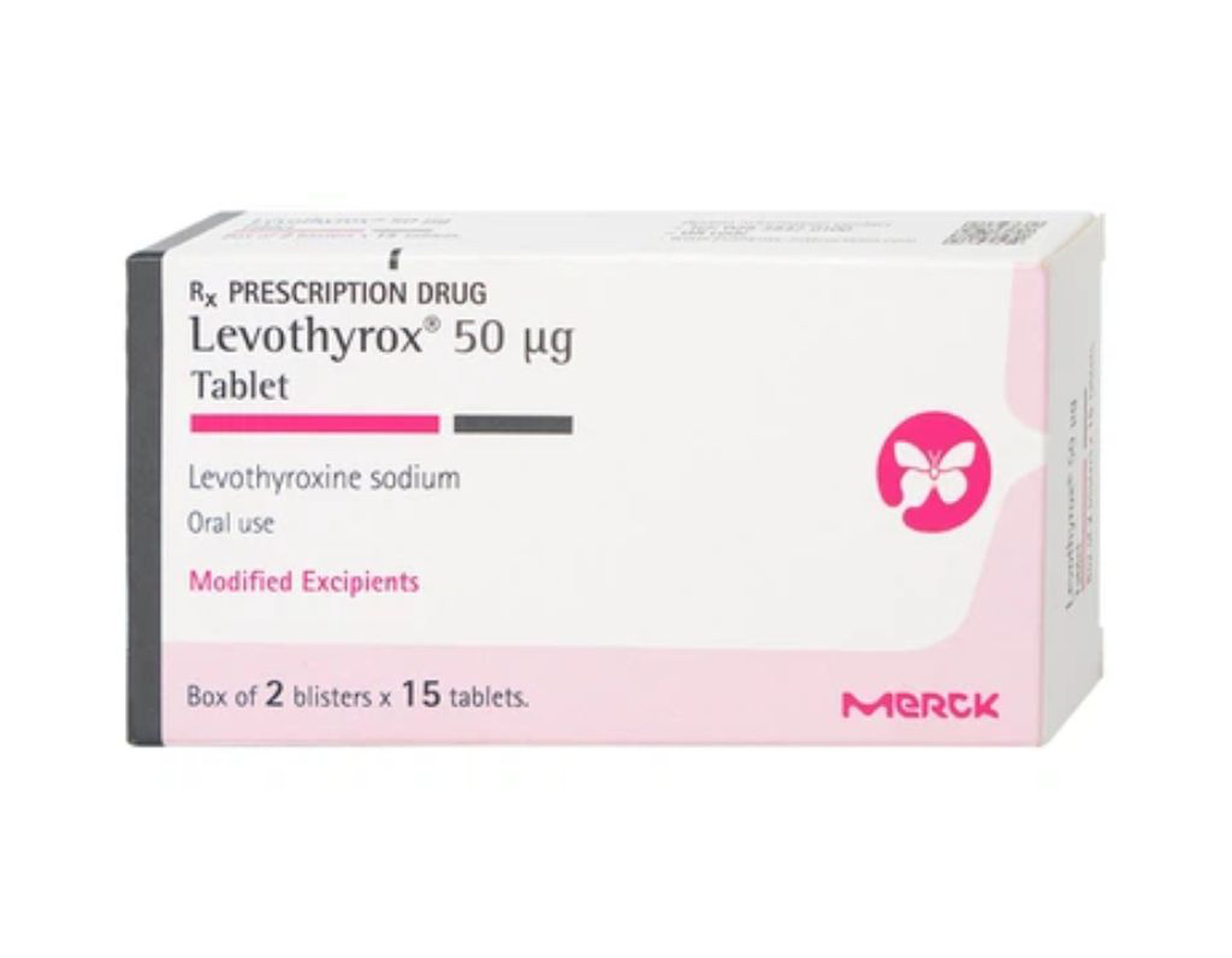 Thuốc Levothyrox 50µg điều trị bướu giáp, suy giáp, ung thư giáp (Hộp 2 vỉ x 15 viên) 
