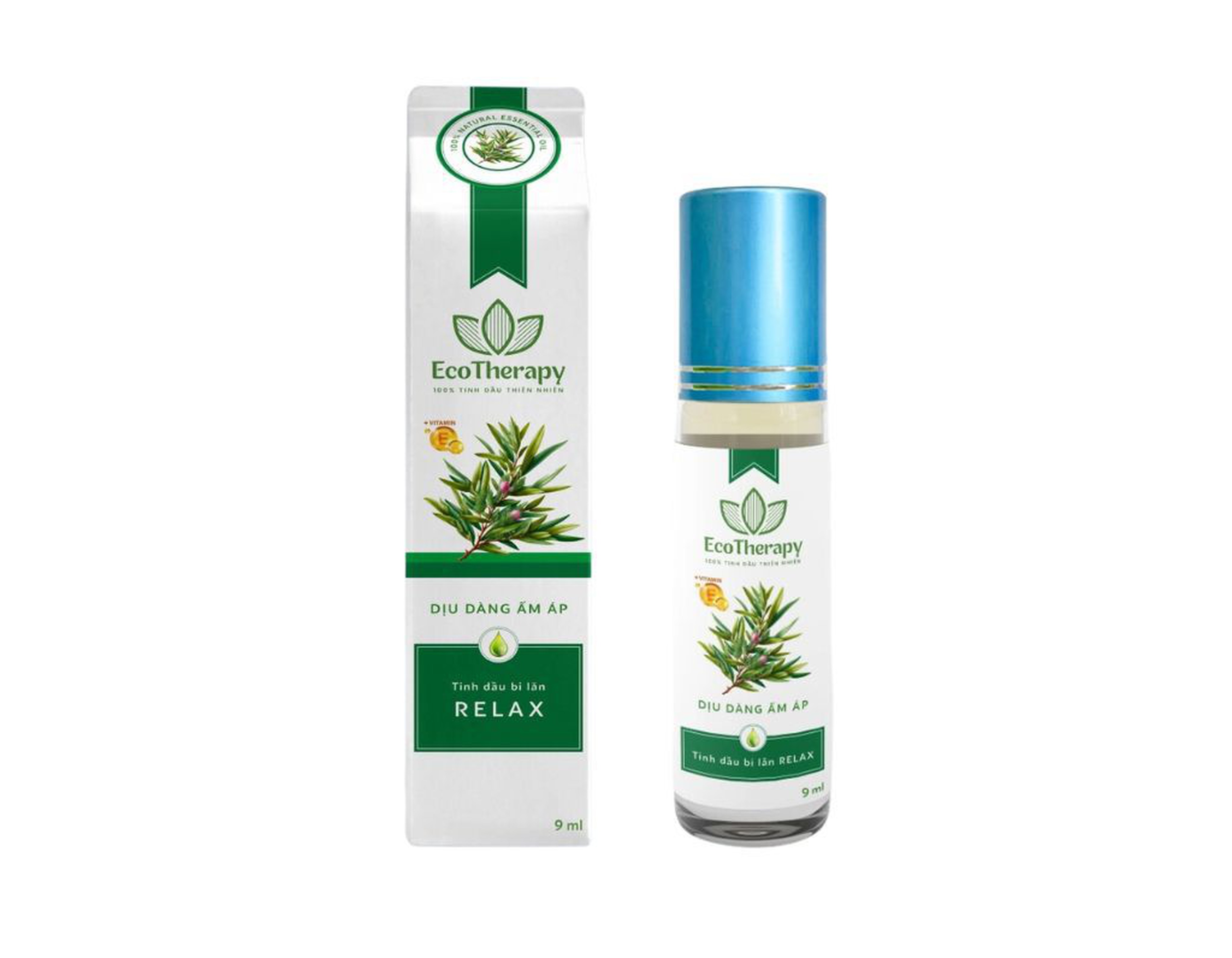 Tinh Dầu Eco Therapy Tranquil Trầm Tĩnh Sâu Lắng massage thư giãn (Hộp 1 chai 9ml)
