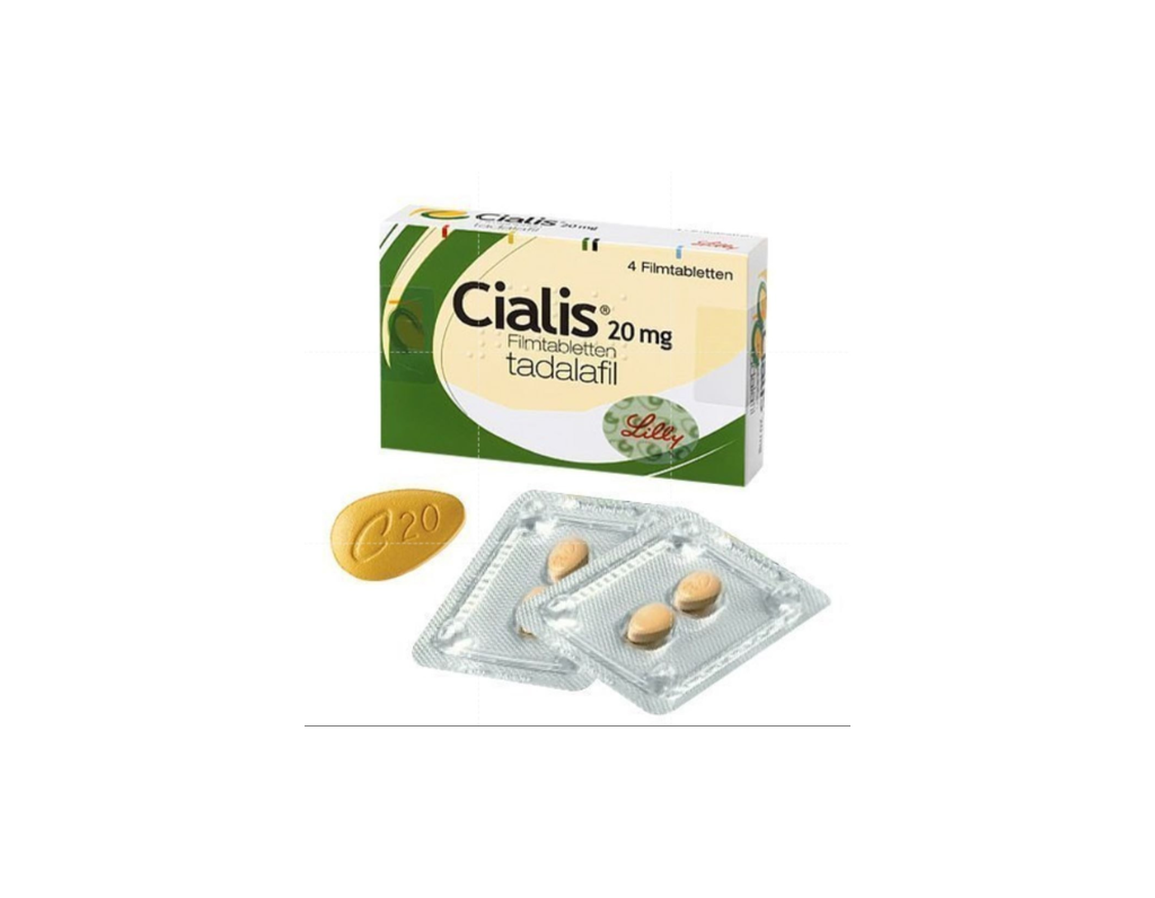 Thuốc Cialis Lilly điều trị rối loạn cương dương (1 vỉ x 2 viên)