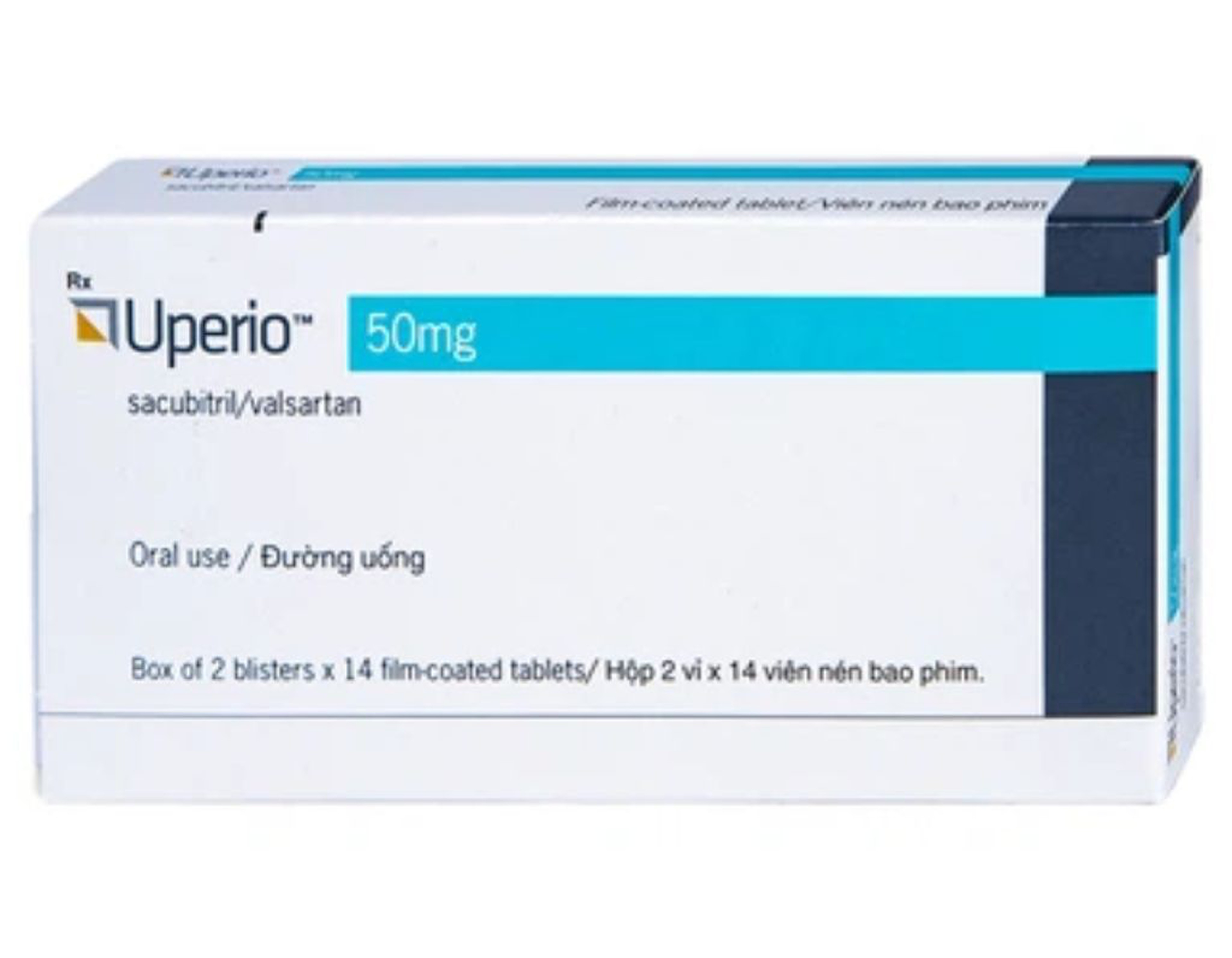 Thuốc Uperio 50mg Novartis điều trị suy tim (2 vỉ * 14 viên)