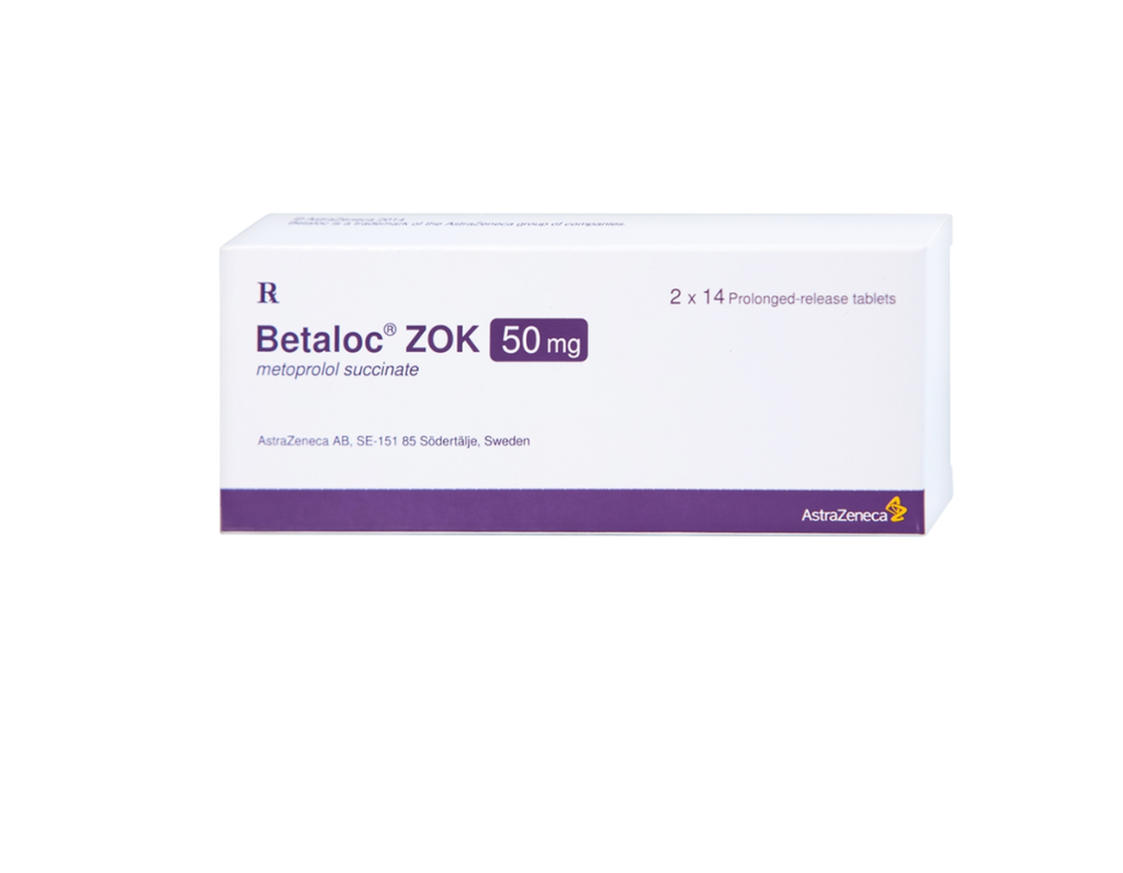 Thuốc Betaloc 50mg AstraZeneca điều trị tăng huyết áp, dự phòng đau thắt ngực (3 vỉ x 20 viên)