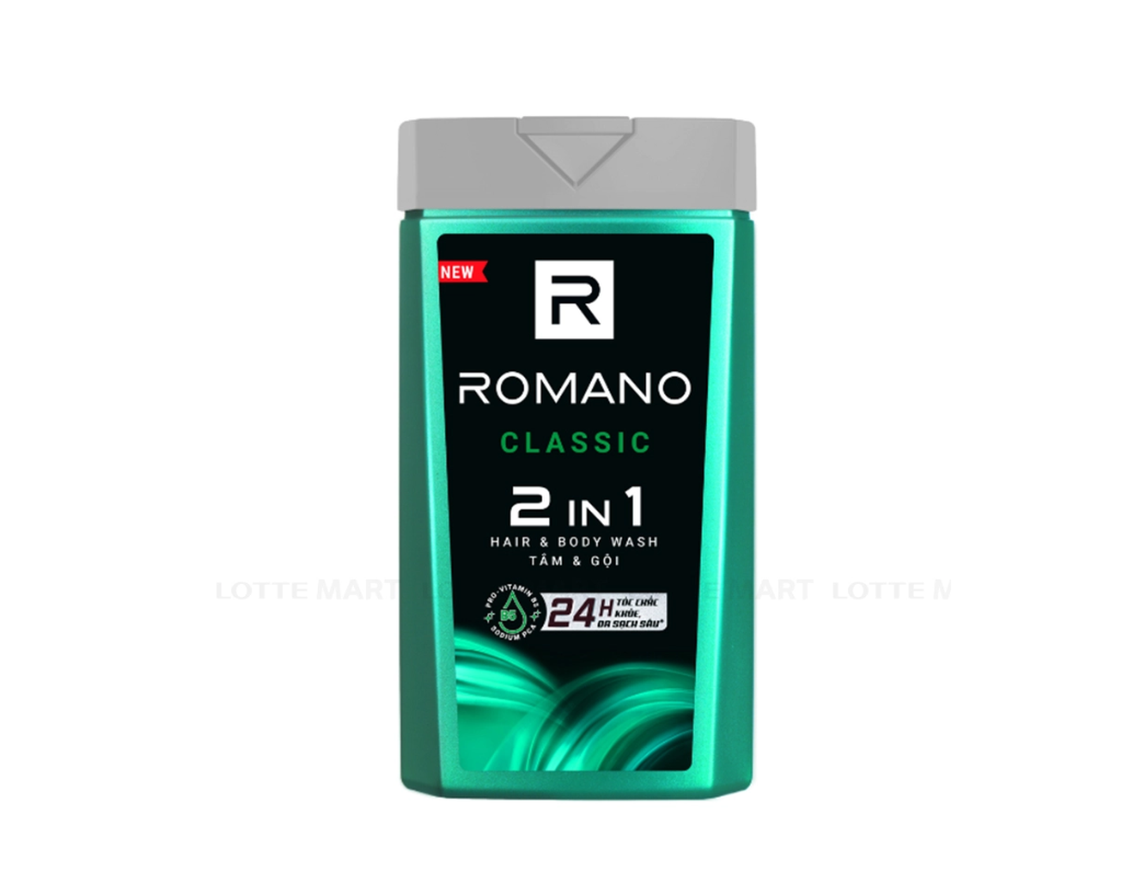 Sữa tắm gội Romano Classic 2in1 giúp tóc chắc khỏe, da sạch sảng khoái (Chai 180g)