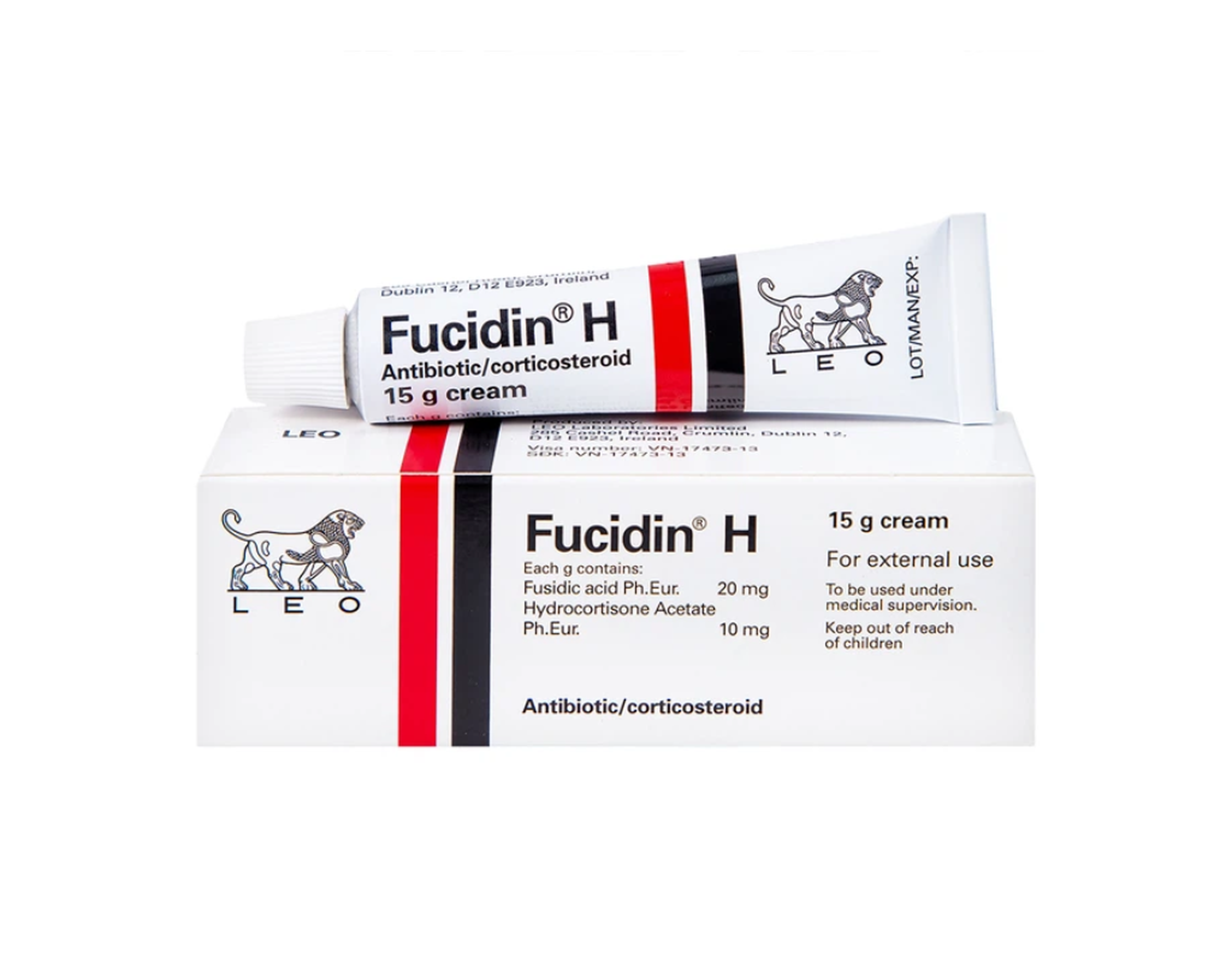 Kem Fucidin H LEO điều trị viêm da (Tuýp 15g)
