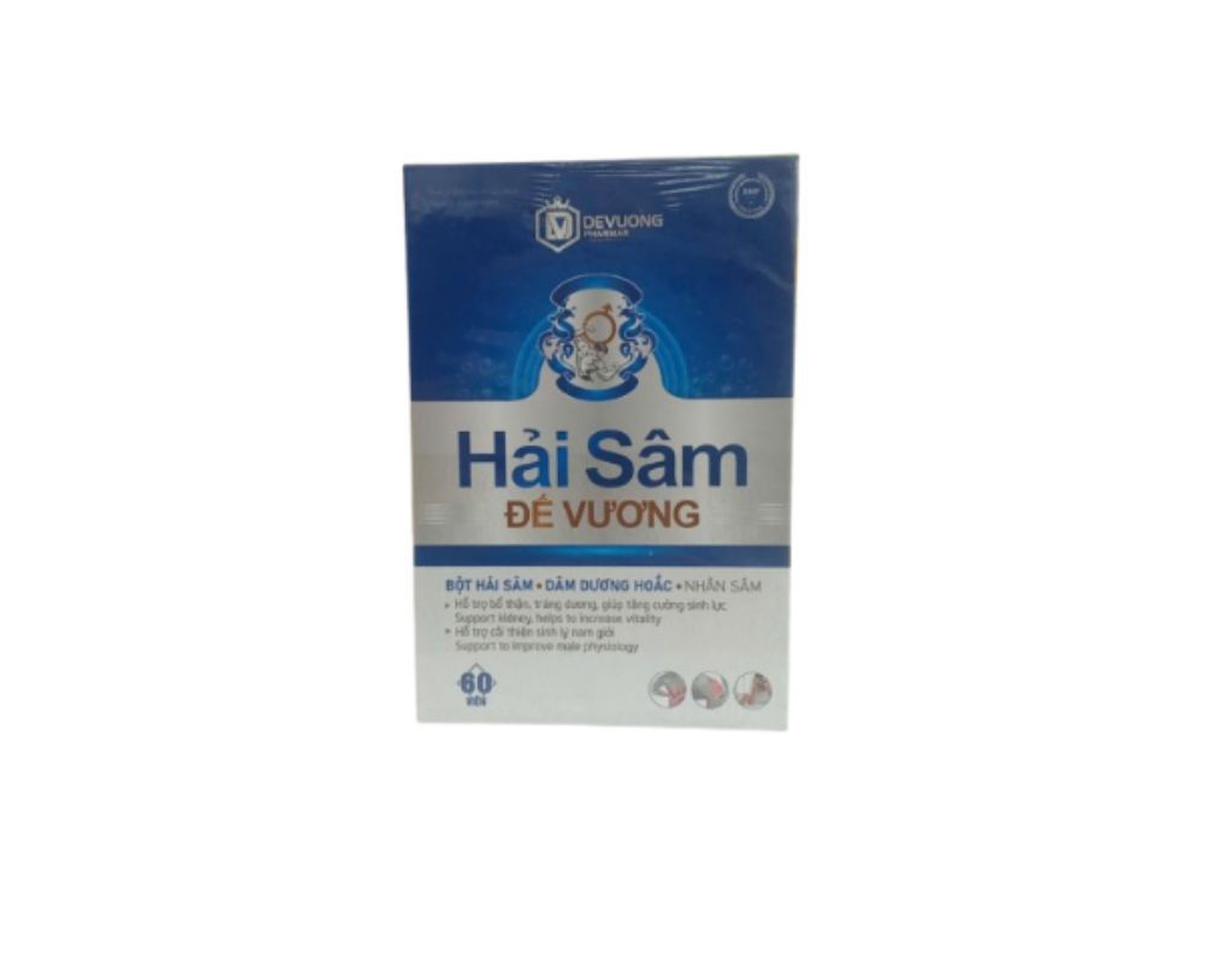 Viên uống Hải Sâm Đế Vương bổ thận, tráng dương (Hộp 60 viên)