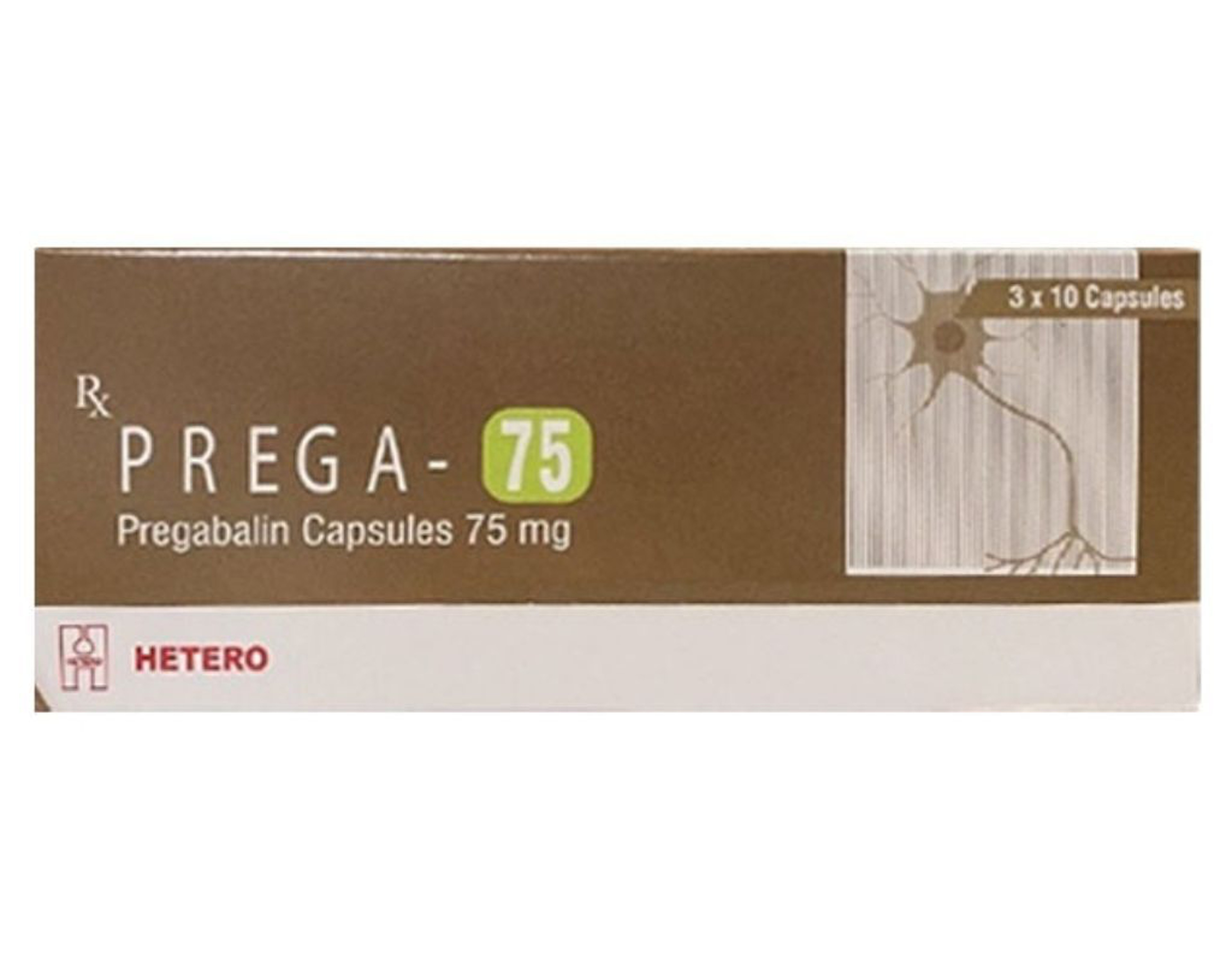 Thuốc Prega 75 Hetero Cap (3 vỉ * 10 viên)