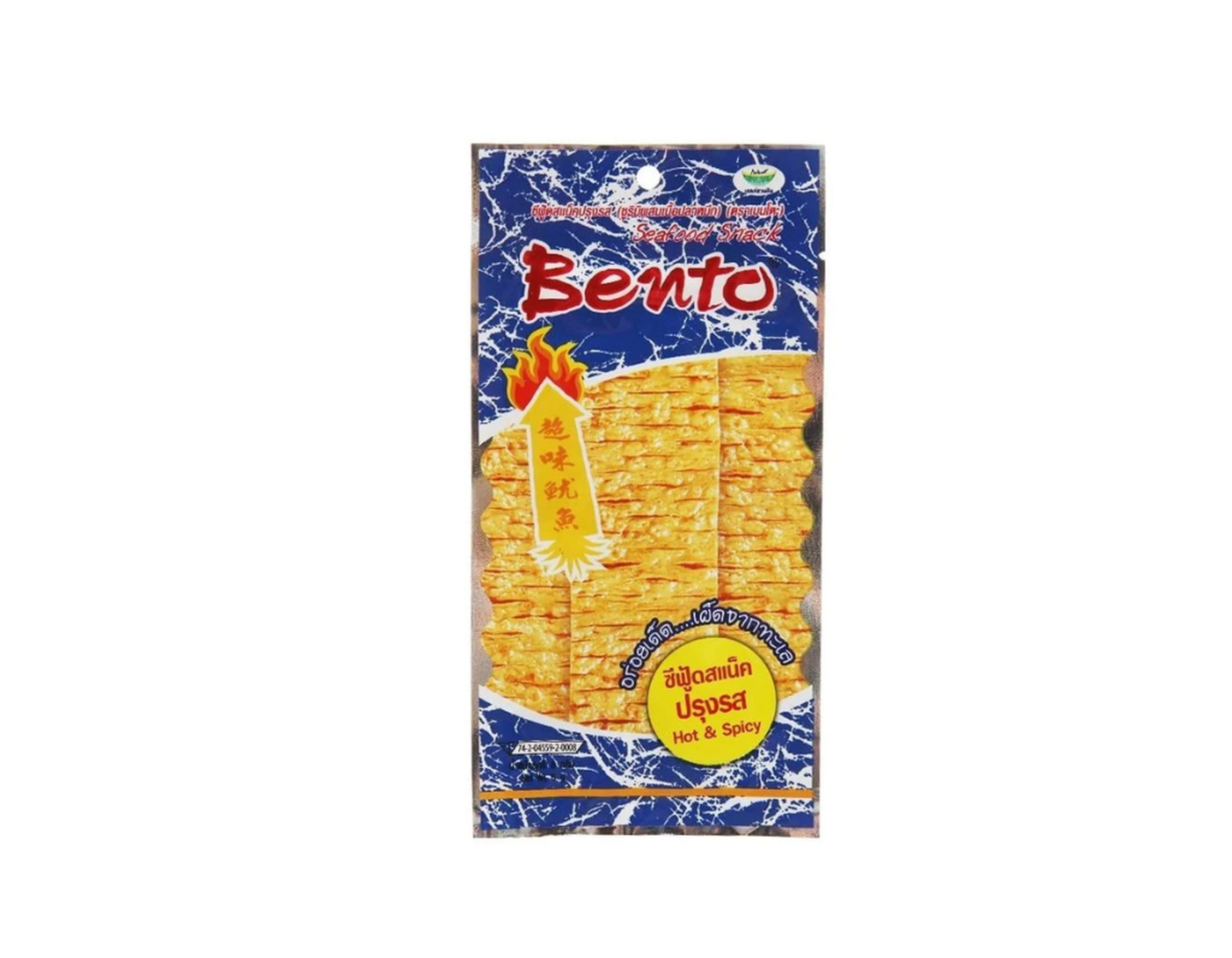 Snack mực tẩm gia vị cay Bento (Xanh) hương vị thơm ngon (Gói 18g)