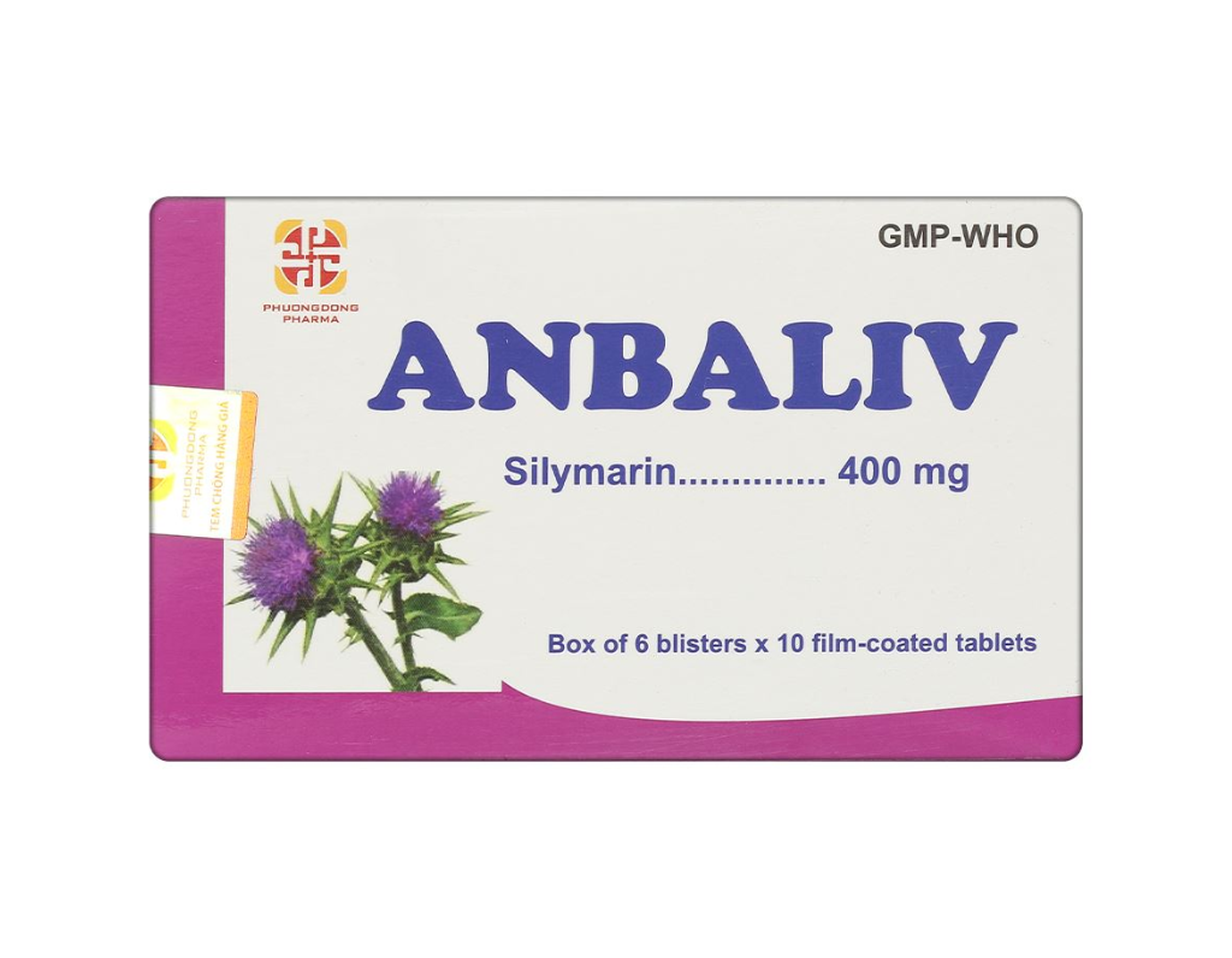 Thuốc Anbaliv hỗ trợ điều trị các bệnh về gan (Hộp 6 vỉ x 10 viên)
