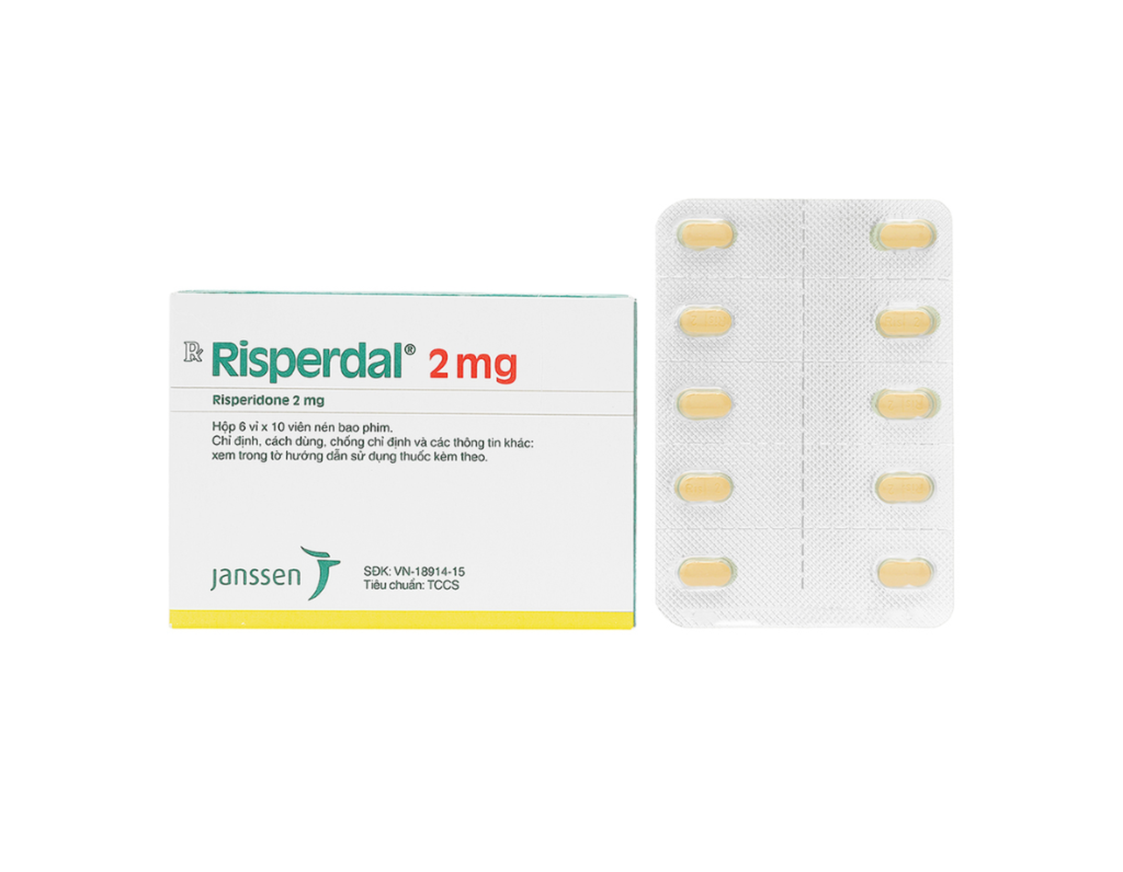 Risperdal 2mg Tab H6x10       