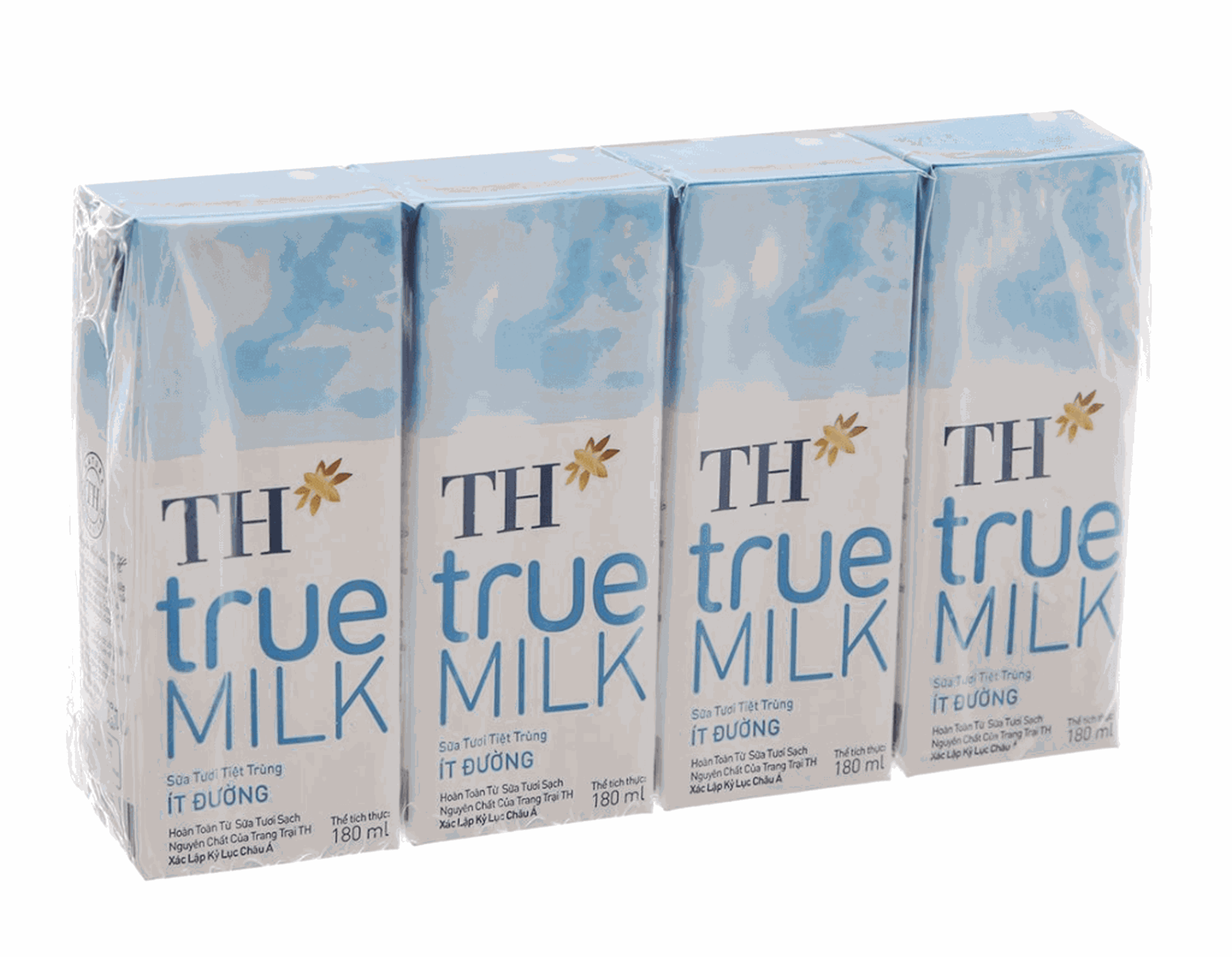 Sữa Tươi Tiệt Trùng Ít Đường TH True MILK 180ml
