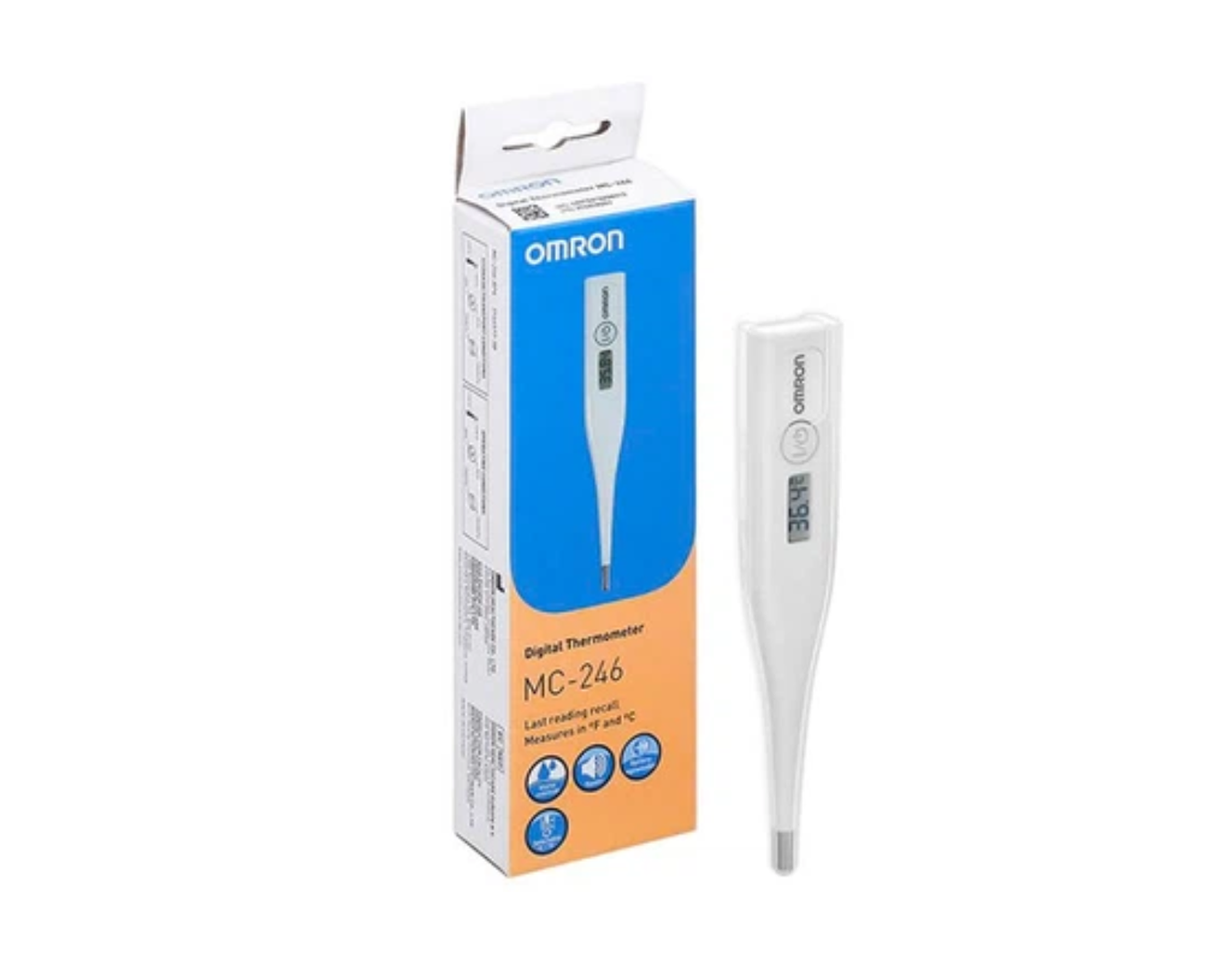 Nhiệt kế điện tử Omron MC-246 đo nhiệt độ cho trẻ khi sốt (Hộp 1 chiếc)