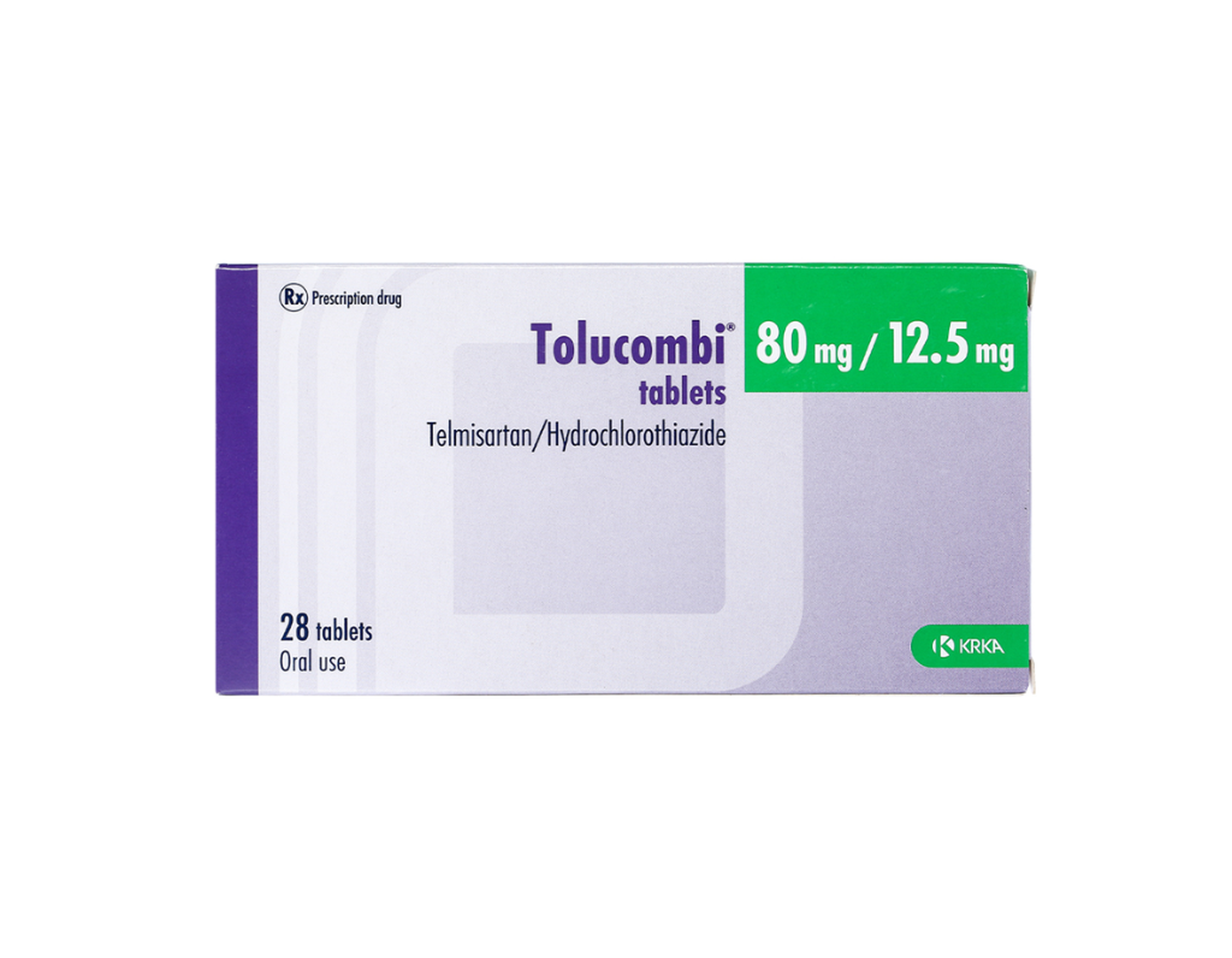 Thuốc Tolucombi Tablets 80Mg/12.5Mg Krka điều trị tăng huyết áp vô căn (Hộp 4 vỉ x 7 viên)