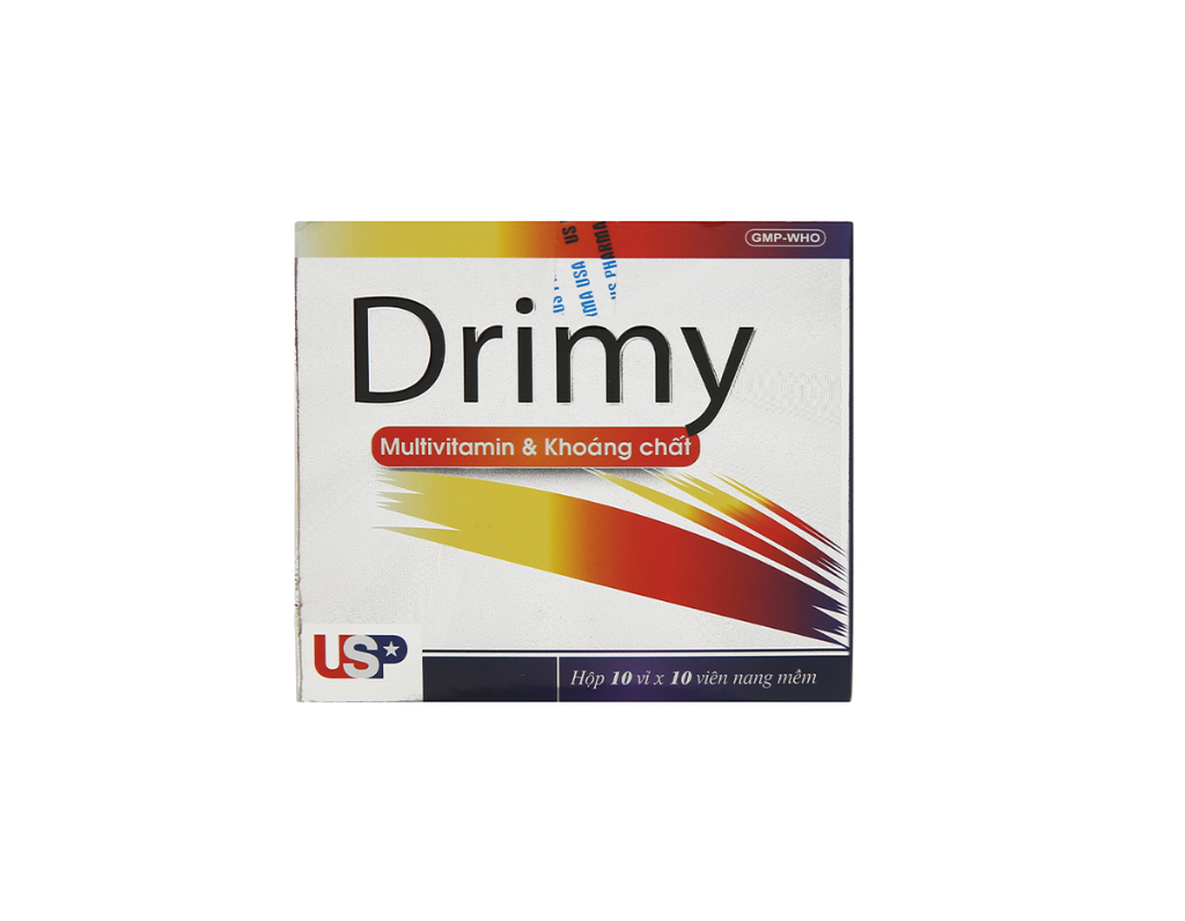 Thuốc Drimy USP bổ sung vitamin, khoáng chất (10 vỉ x 10 viên)