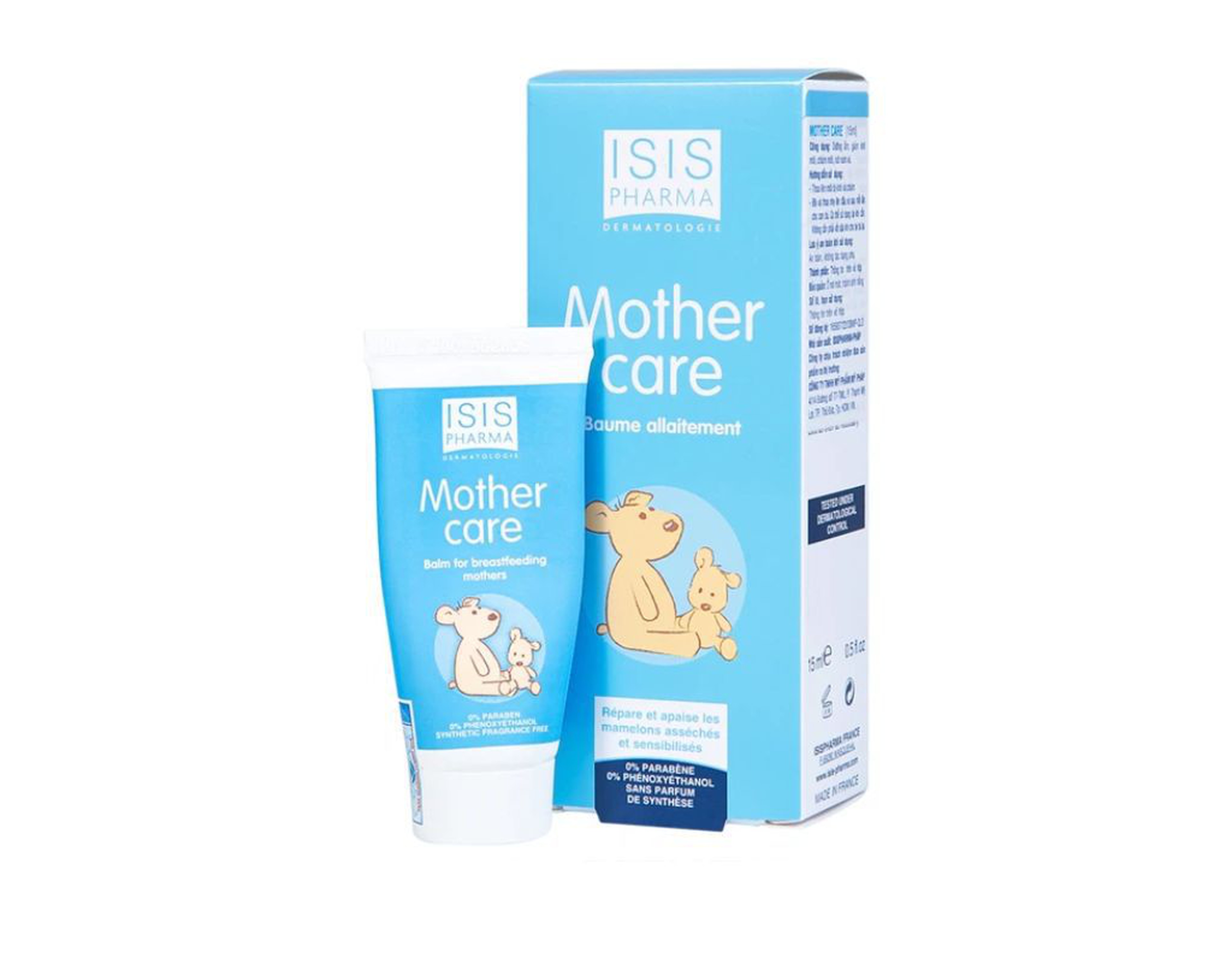 Kem Isis Pharma Mothercare dưỡng ẩm, giảm khô môi, chàm môi, nứt núm vú (15ml)