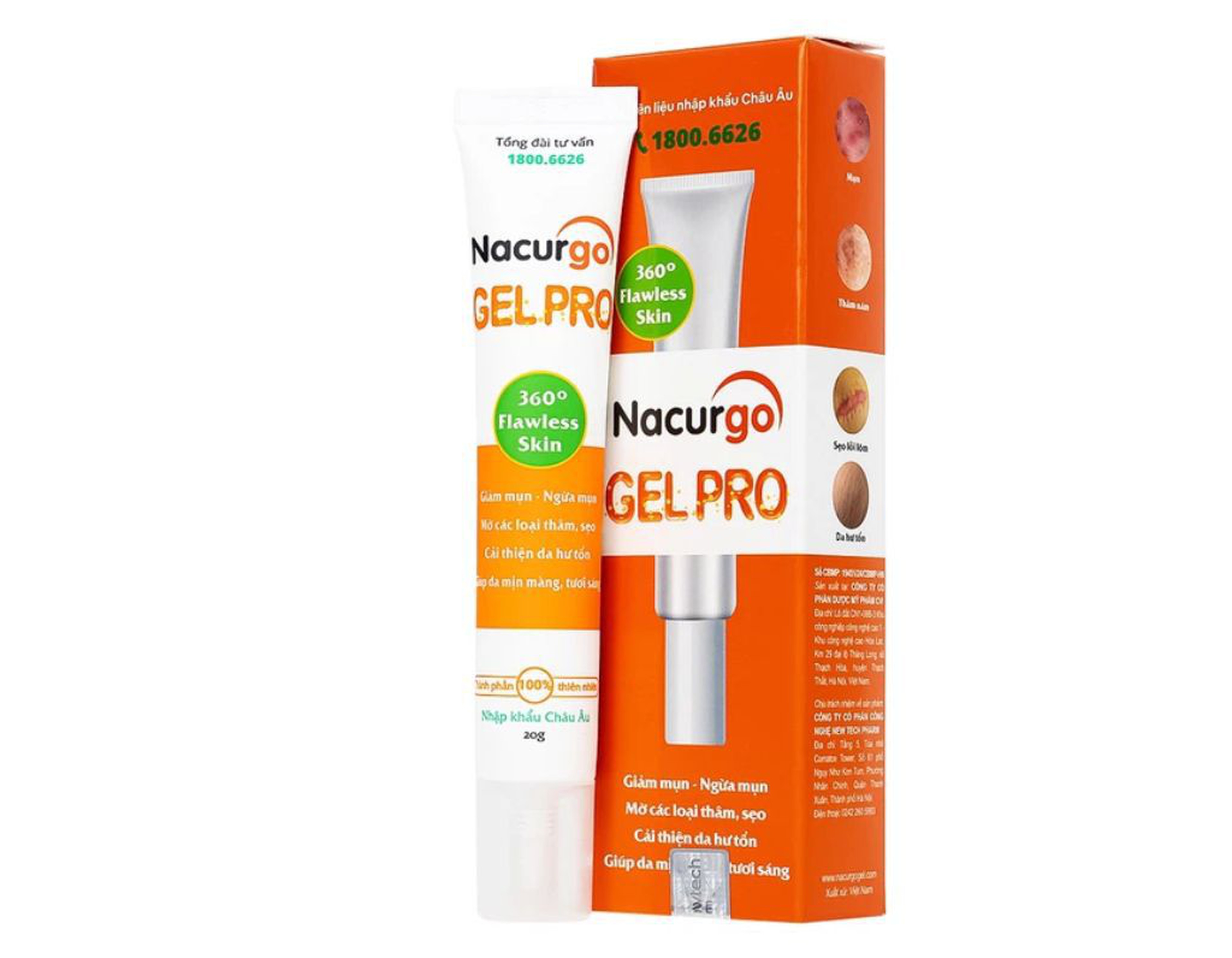 Nacurgo Gel Pro – Giải pháp trị mụn, thâm, sẹo hiệu quả từ thiên nhiên