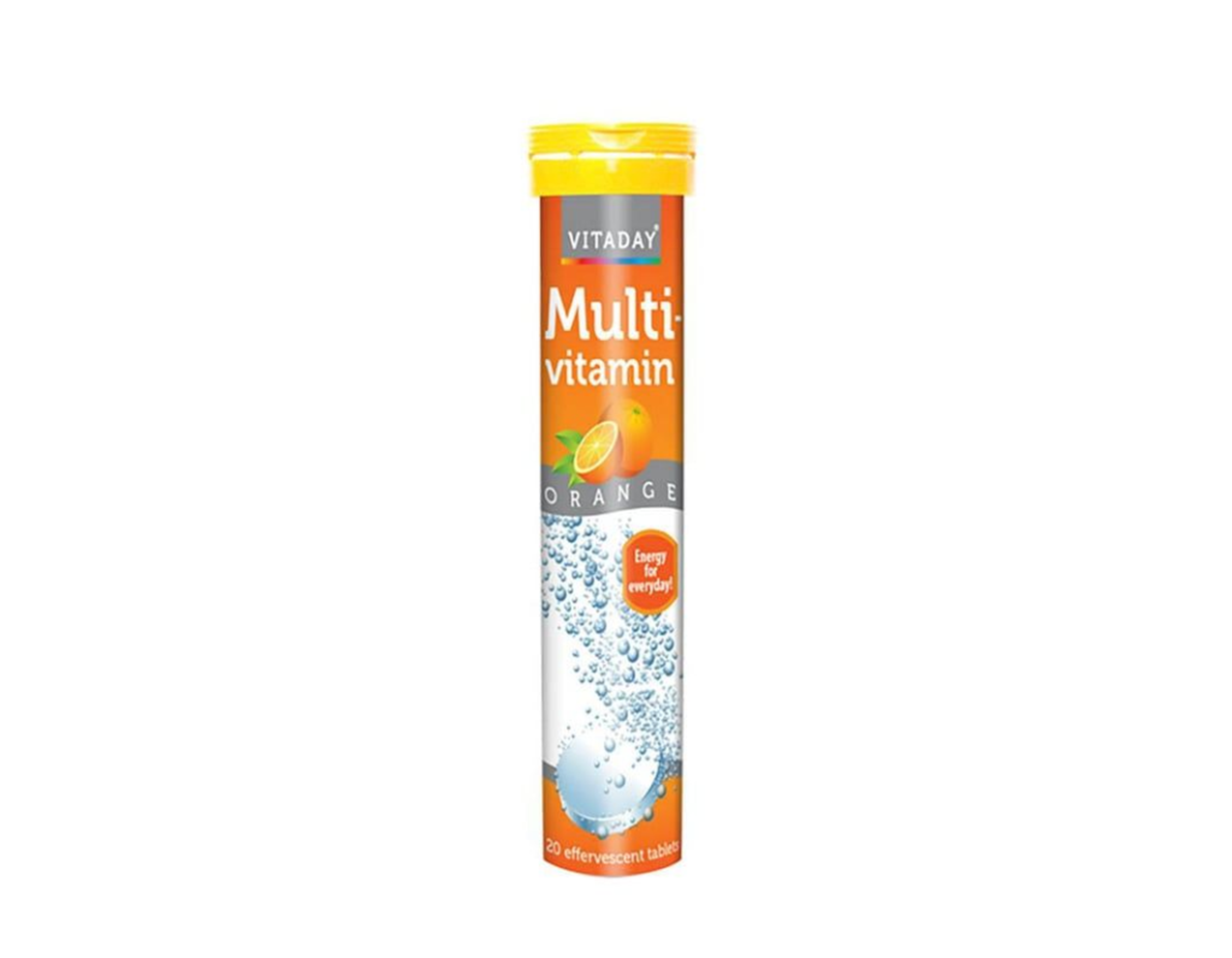 Viên sủi Vitaday Multivitamin Orange hỗ trợ bổ sung vitamin, tăng đề kháng (Tuýp 20 viên)