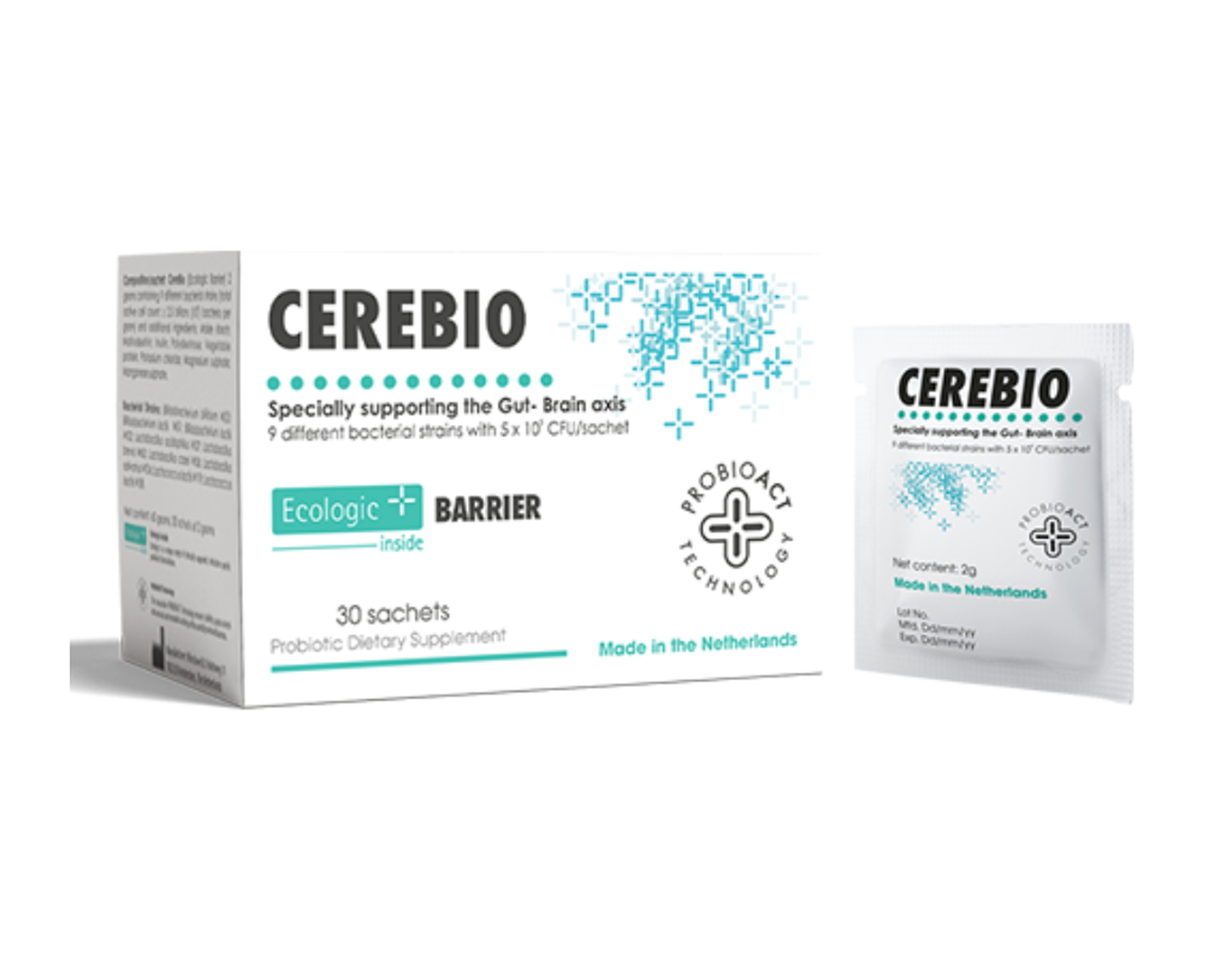 Bột pha uống Cerebio Ecologic Barrier bổ sung lợi khuẩn cho đường ruột (Hộp 30 gói)